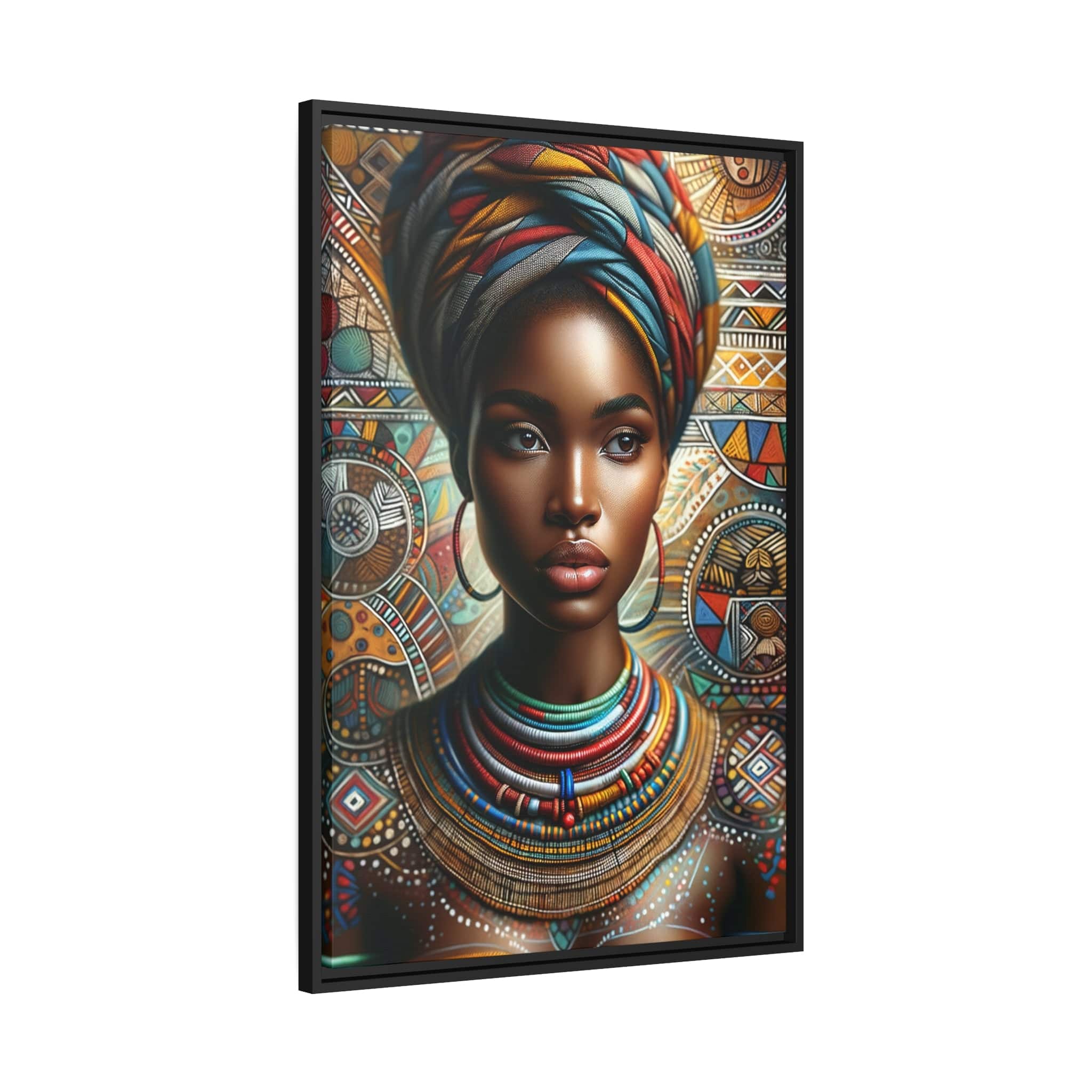 Printify Canvas Tableau "L'éclat de la féminité africaine"