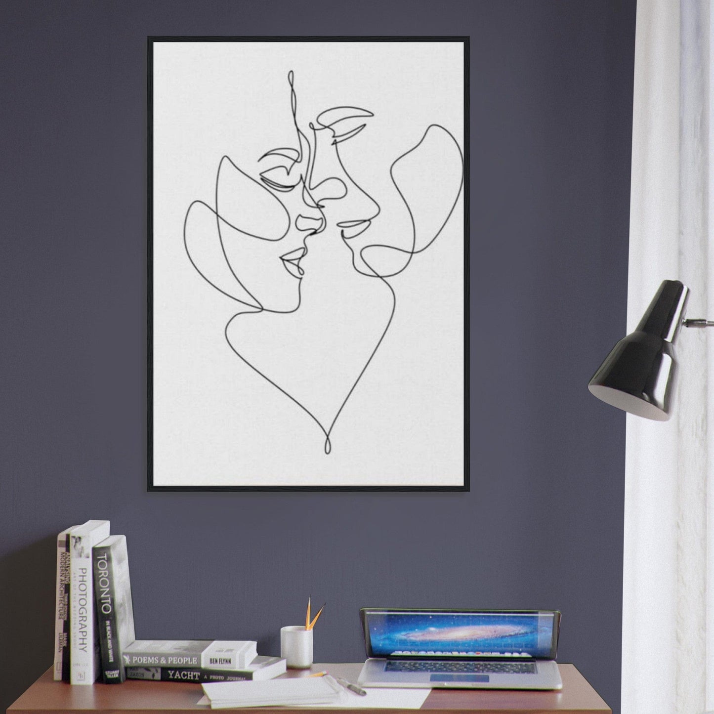 Tableau Couple L'amour tissé