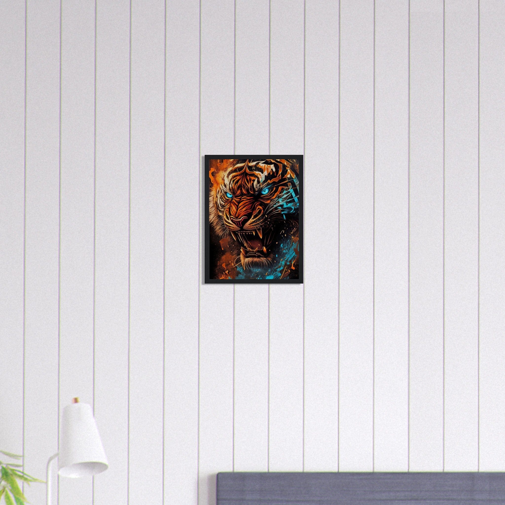 Canvanation Print Material 30x40 cm / 12x16″ Tableau Tigre qui Rugit