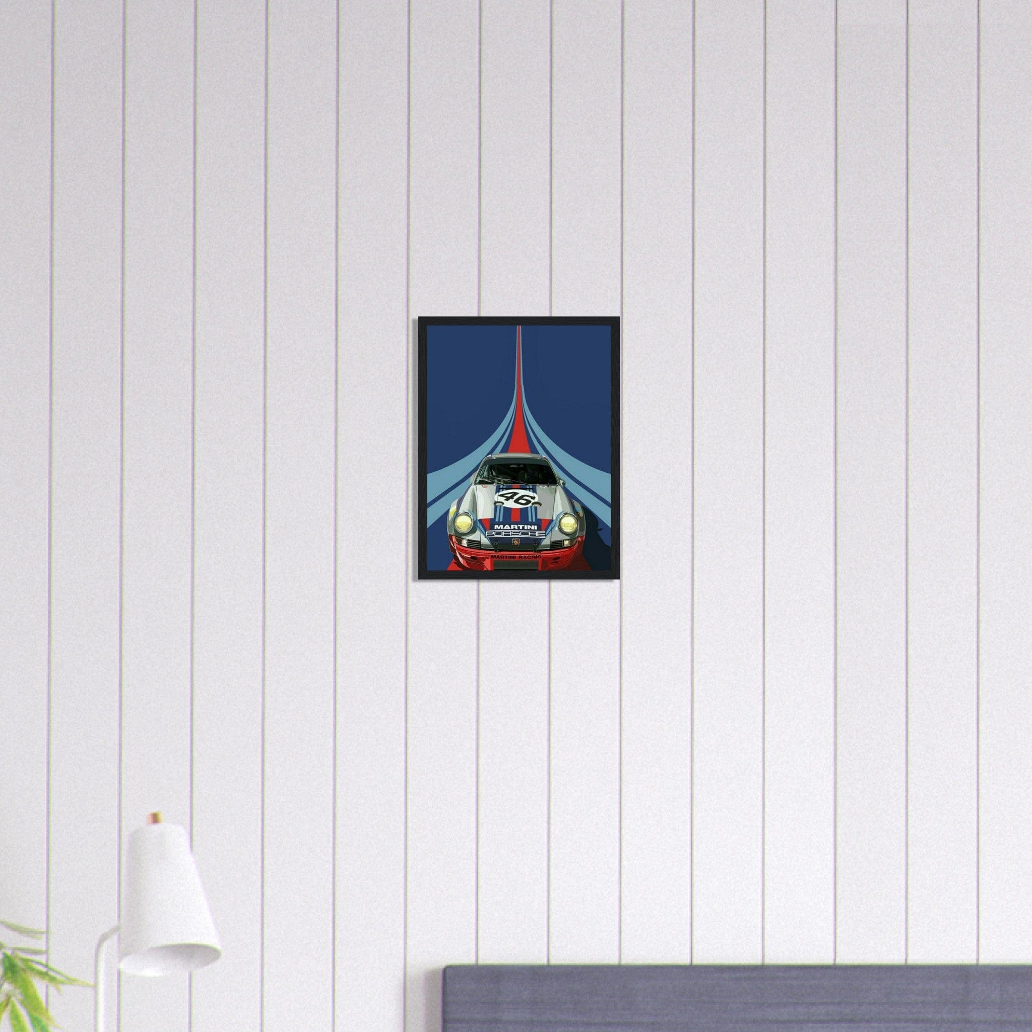 Canvanation Print Material 30x40 cm / 12x16″ Tableau Porsche Martini