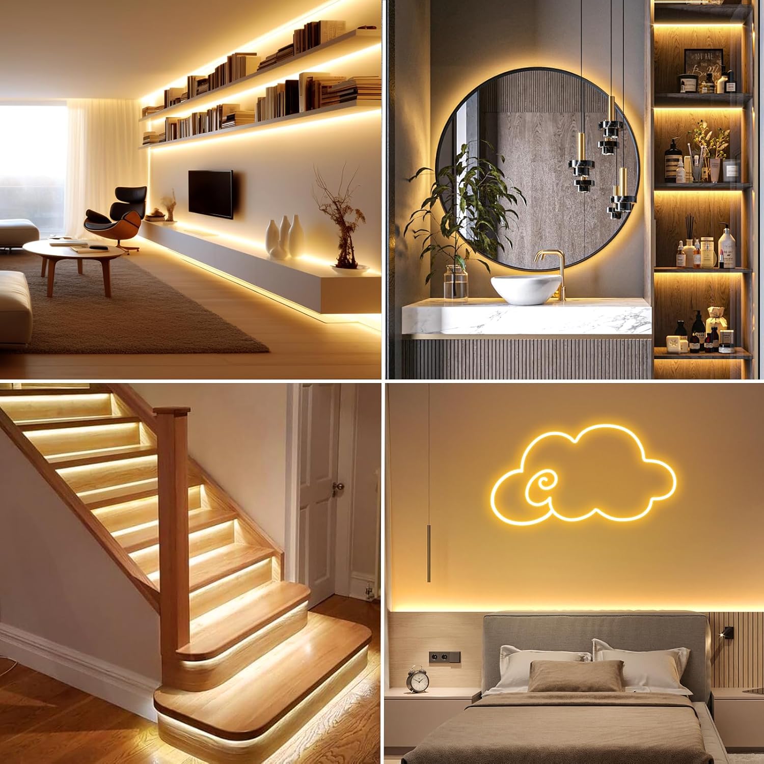 Canvanation Bande LED Néon avec Capteur Tactile