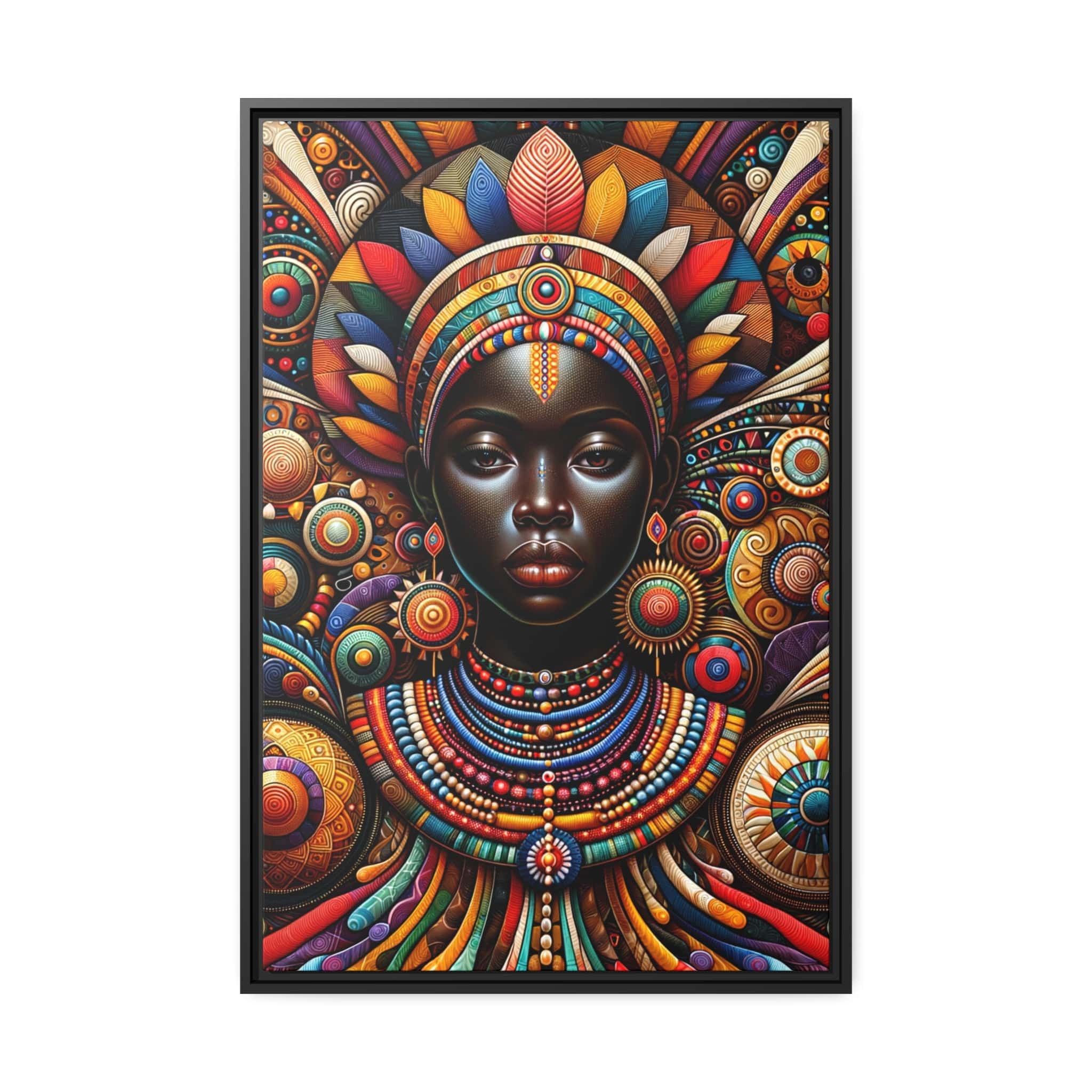 Printify Canvas 61.00 Cm″ x 91.40 Cm″ (Vertical) Tableau "La puissance et la grâce : un hommage à la femme africaine"