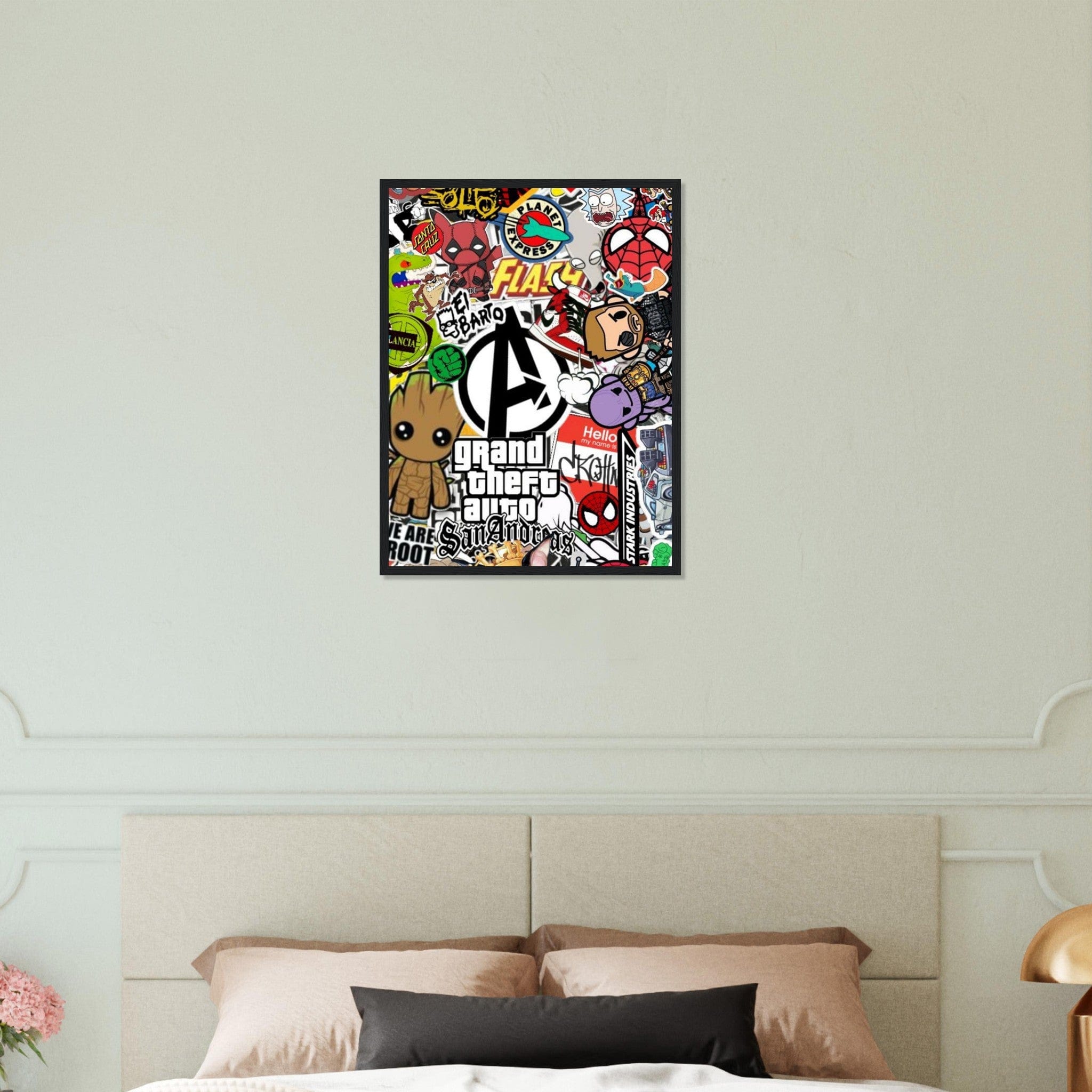 Gelato Print Material Tableau Graffiti Street Art Tag