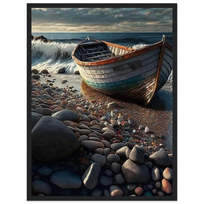 Peinture Barque Sur Plage - Canvanation