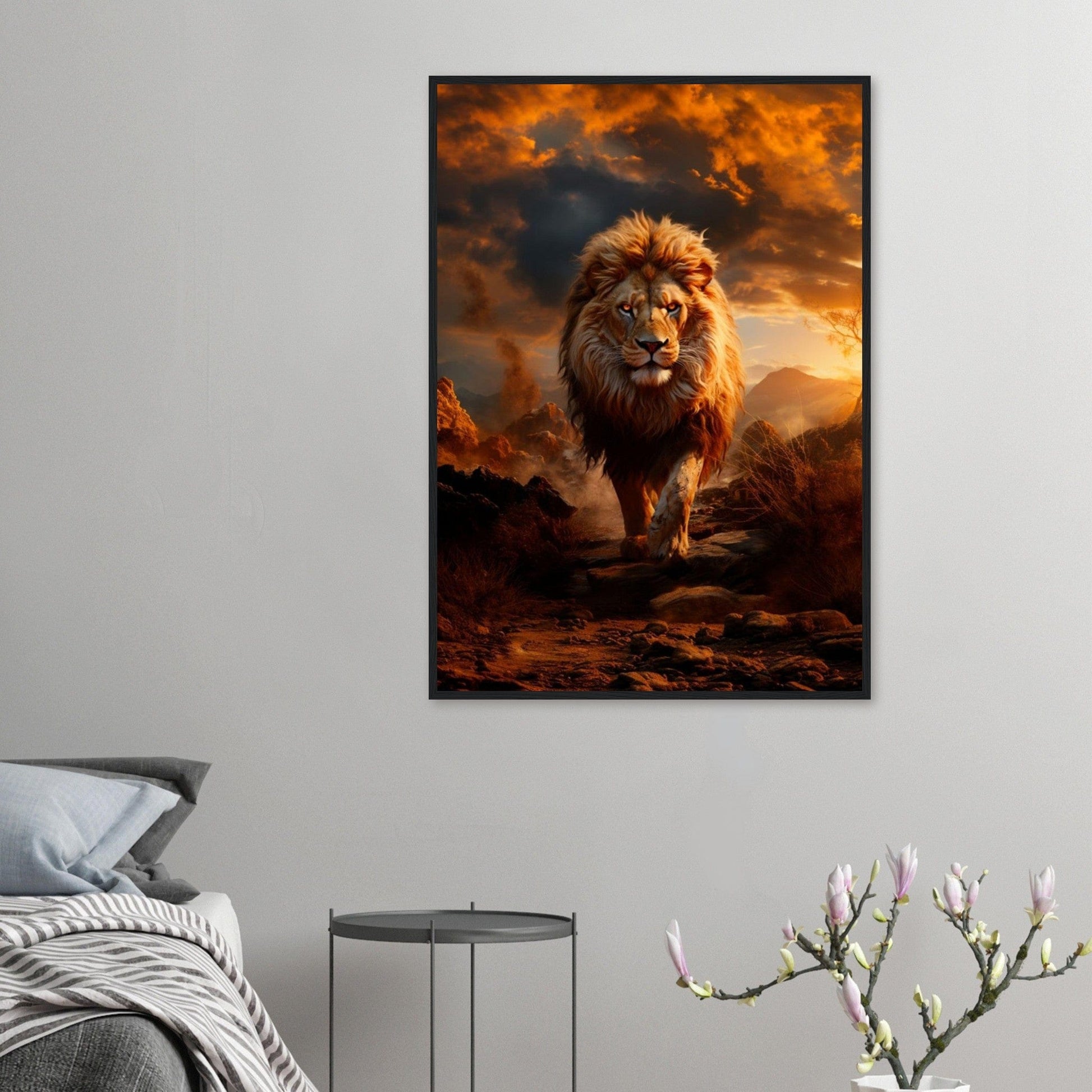 Tableau Lion Art