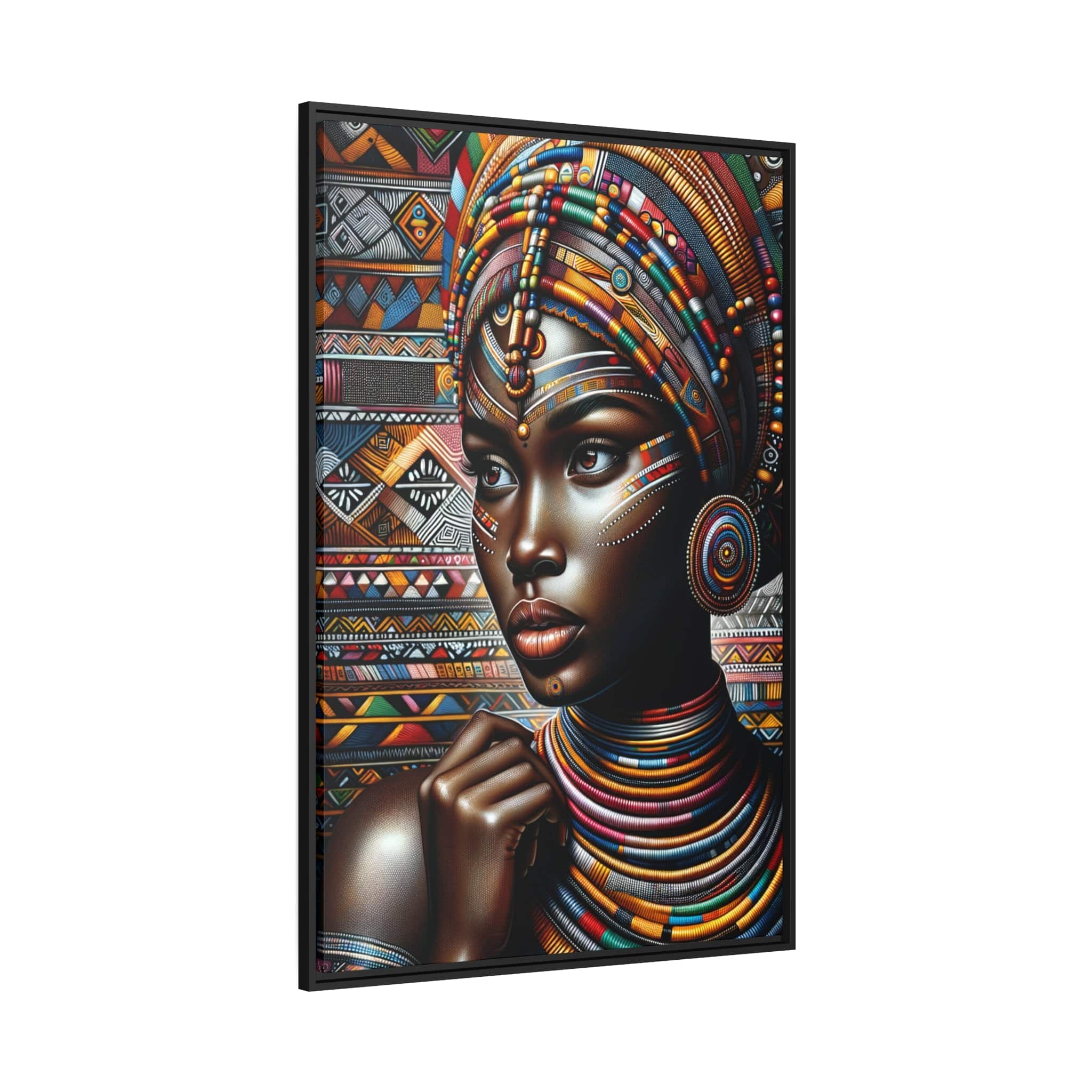 Printify Canvas Tableau "La puissance et la grâce des femmes africaines: une célébration de l'essence féminine à travers l'art"