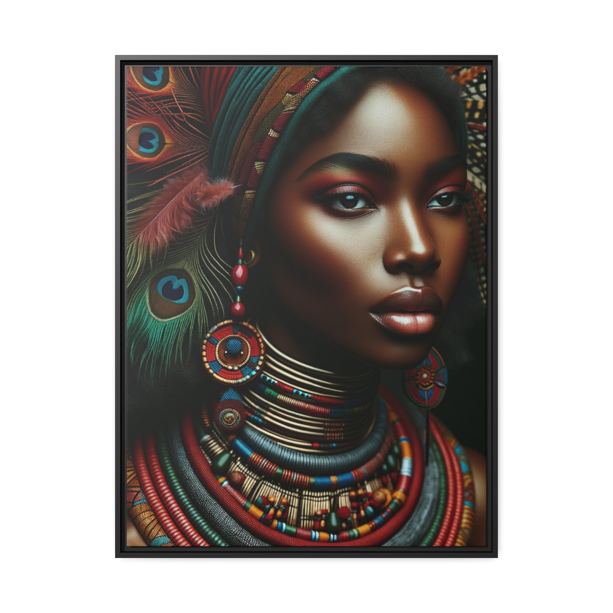 Printify Canvas 76.20 Cm" x 101.60 Cm" (Vertical) Tableau "La grâce intemporelle : portraits de femmes africaines"