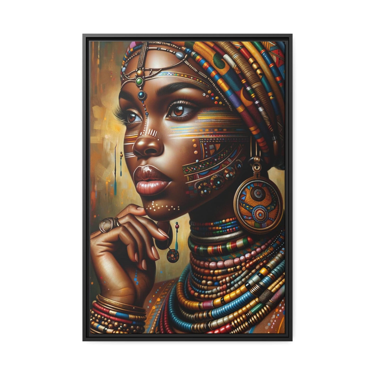 Tableau "Gloire et beauté : La femme africaine au cœur de l'art" Canvanation