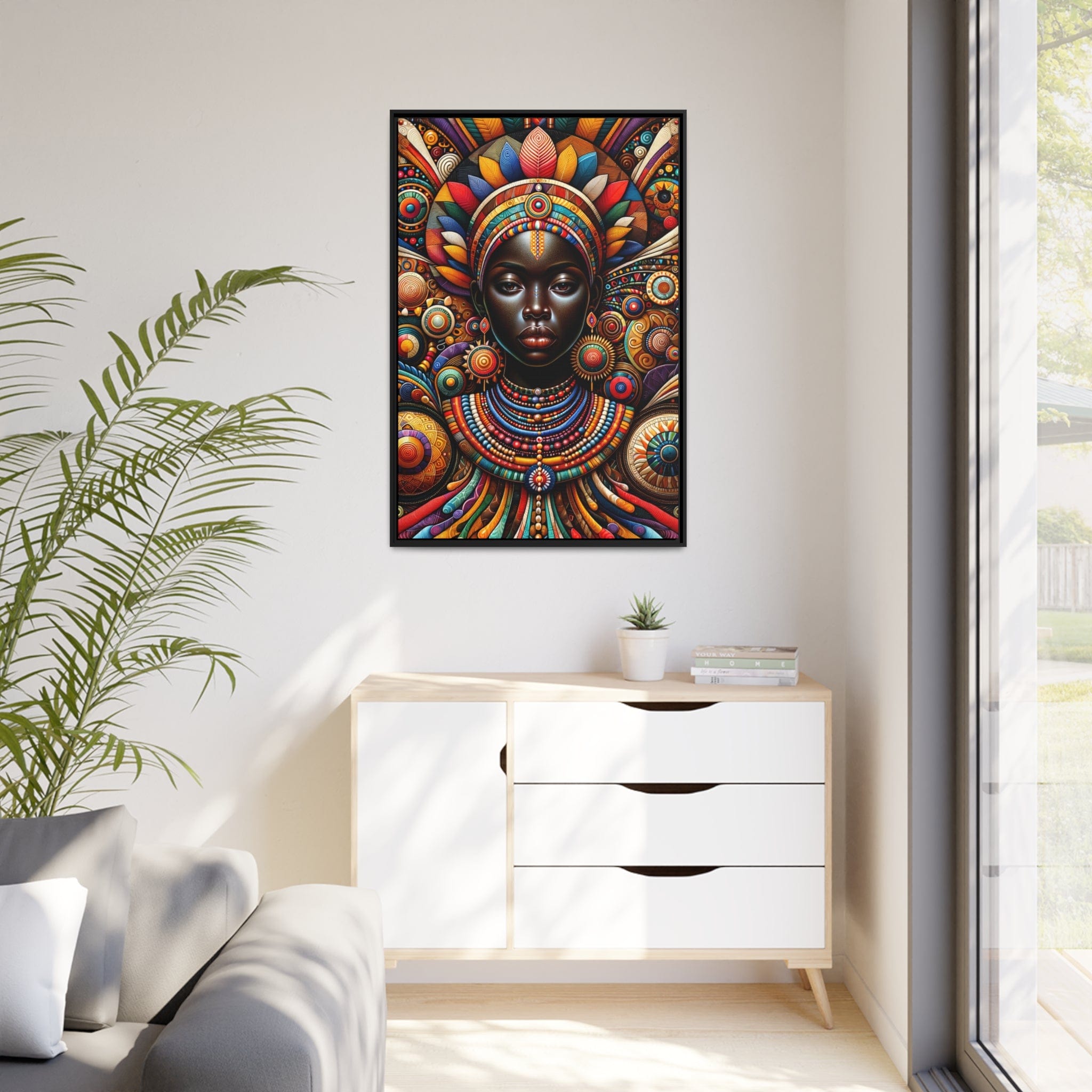 Printify Canvas Tableau "La puissance et la grâce : un hommage à la femme africaine"