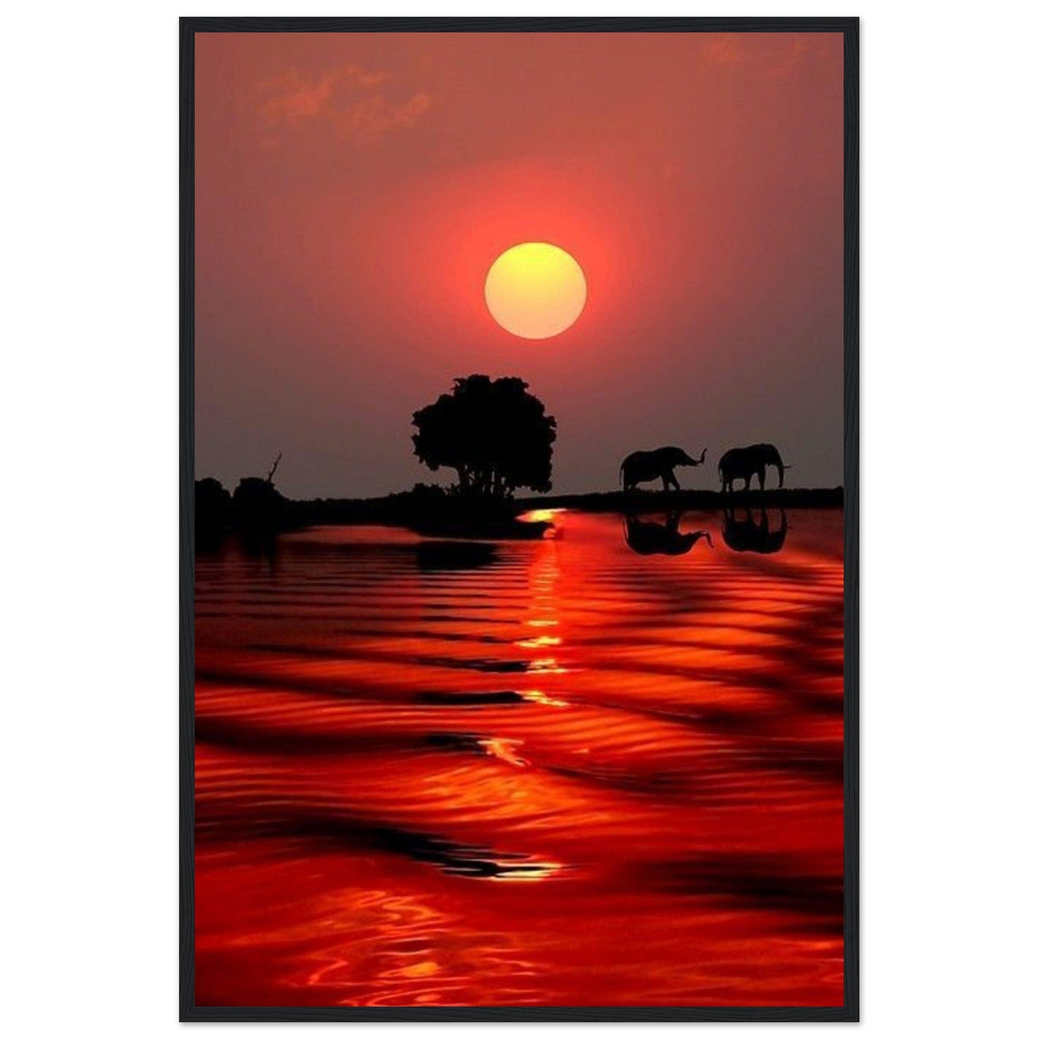 Coucher De Soleil Tableau - Canvanation