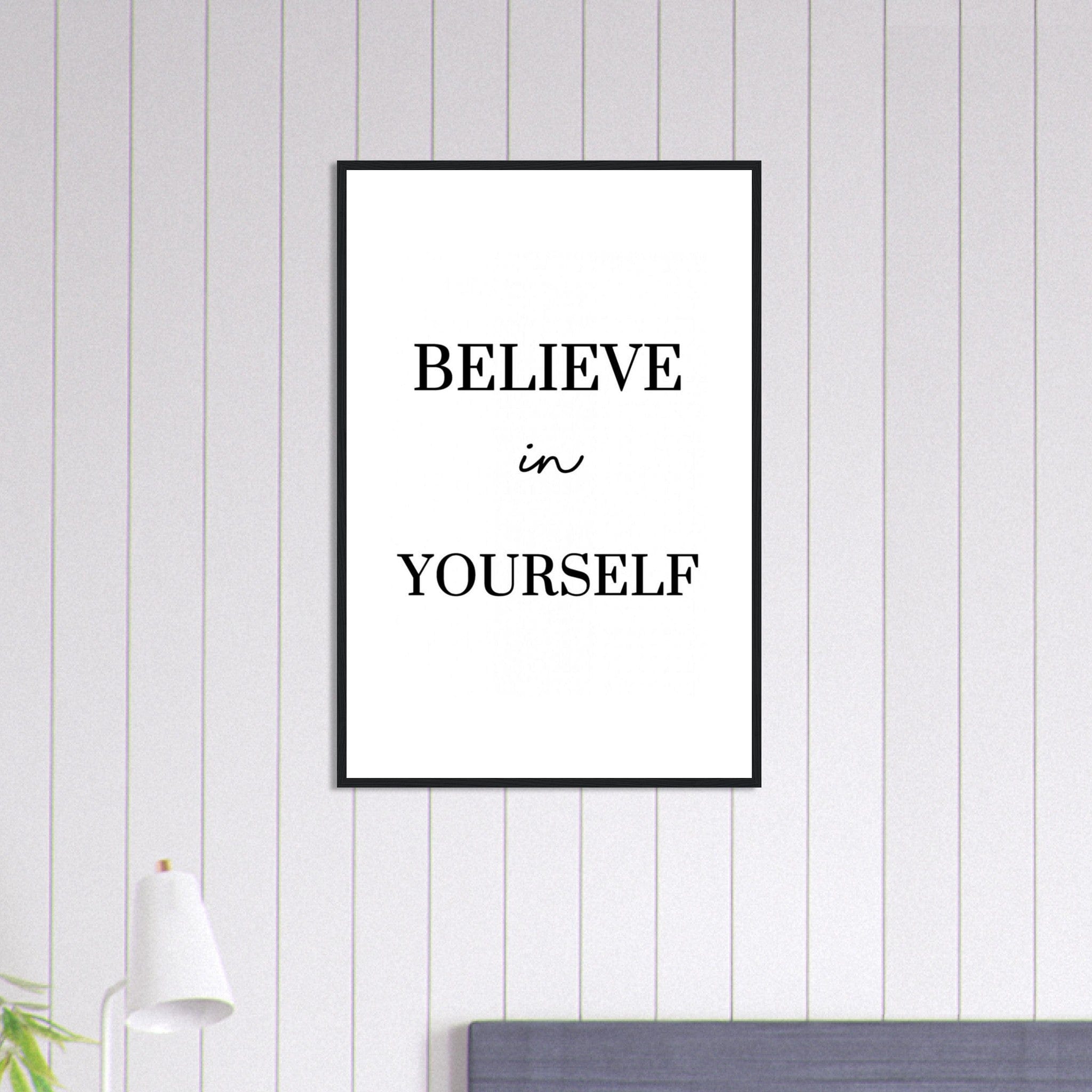 Canvanation Print Material 60x90 cm / 24x36″ Tableau Citation Motivation Crois En Toi