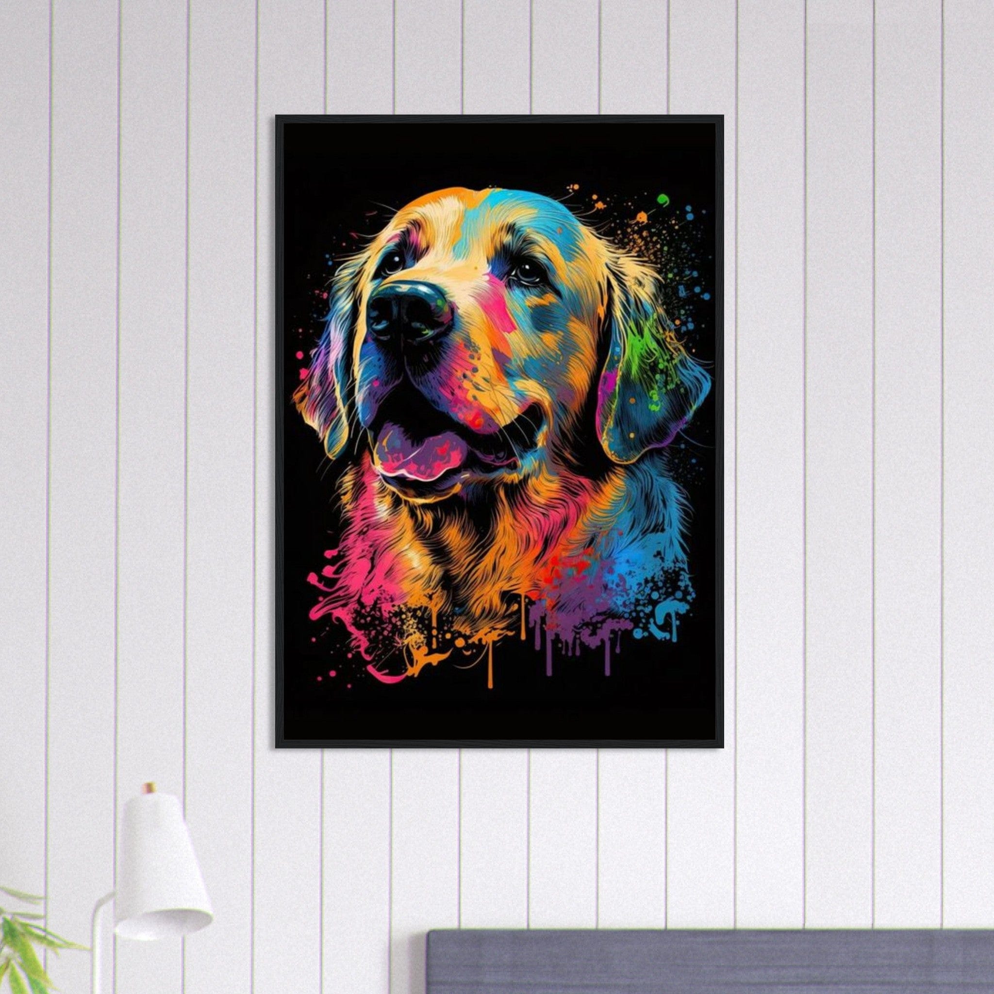 Canvanation Print Material 70x100 cm / 28x40″ Tableau Chien - Au fil des pattes