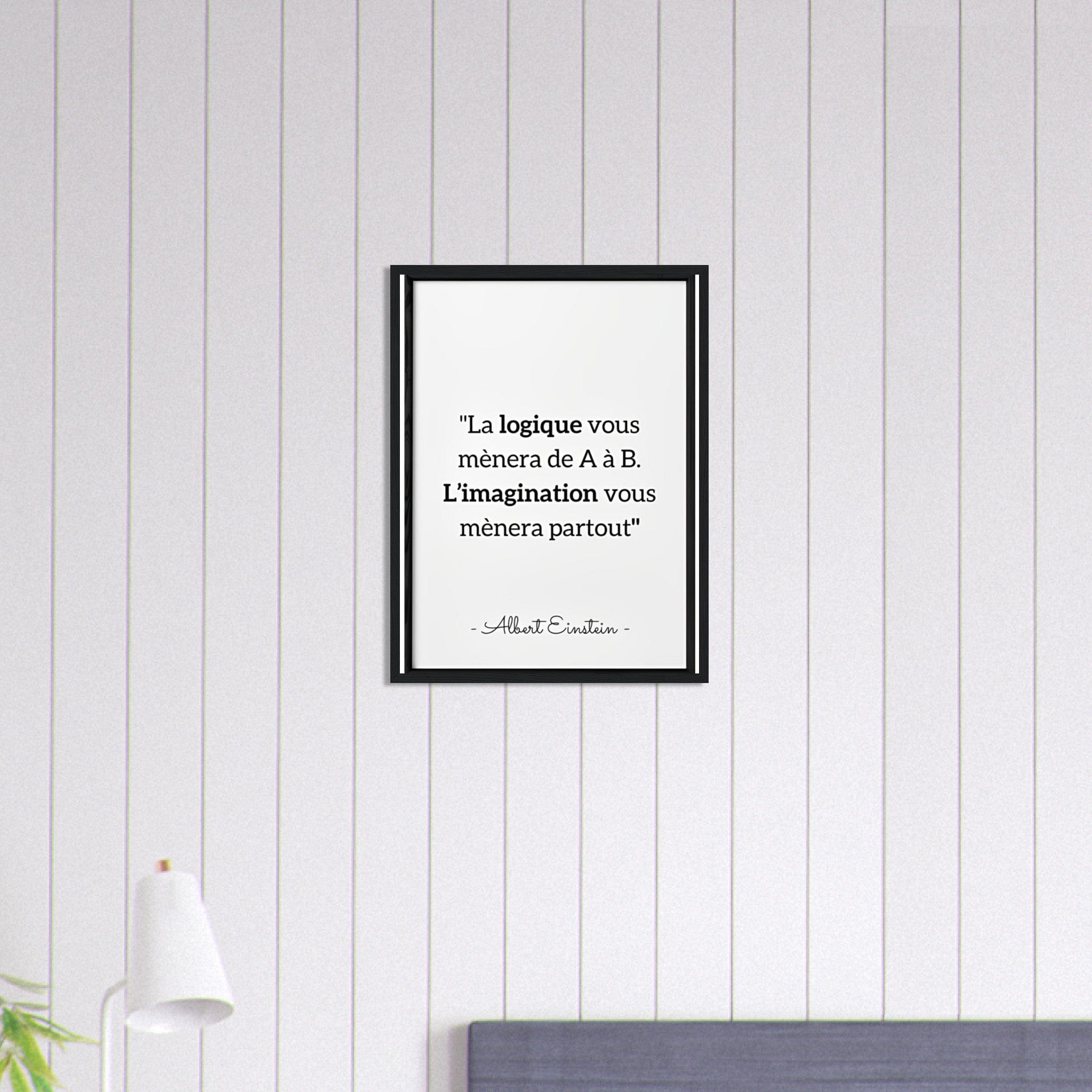 Canvanation Print Material 45x60 cm / 18x24″ Tableau Citation Albert Einstein