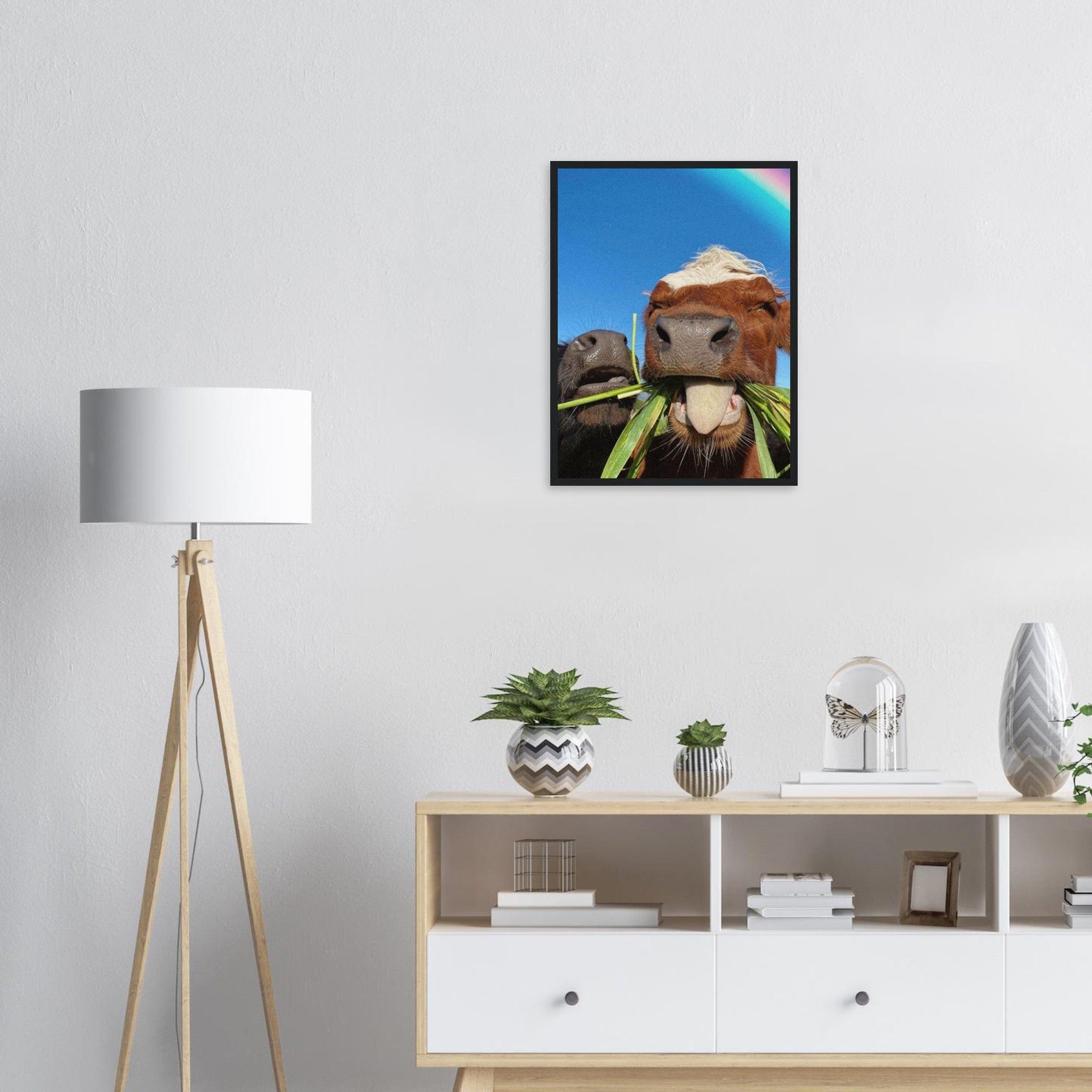 Canvanation Print Material Tableau Avec Des Vaches