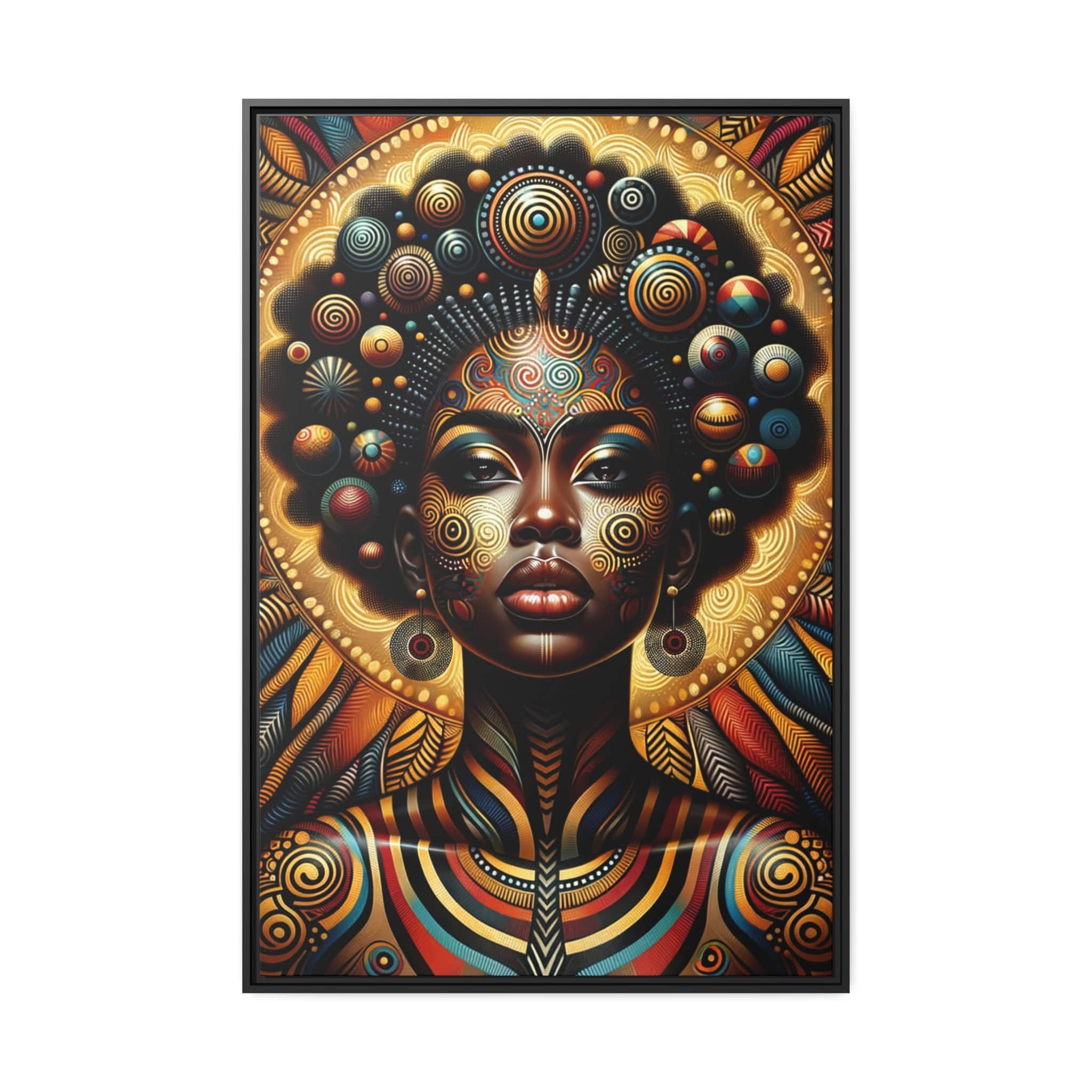 Printify Canvas 81.30 Cm″ x 121.90 Cm″ (Vertical) Tableau "La grâce et la puissance des femmes africaines"