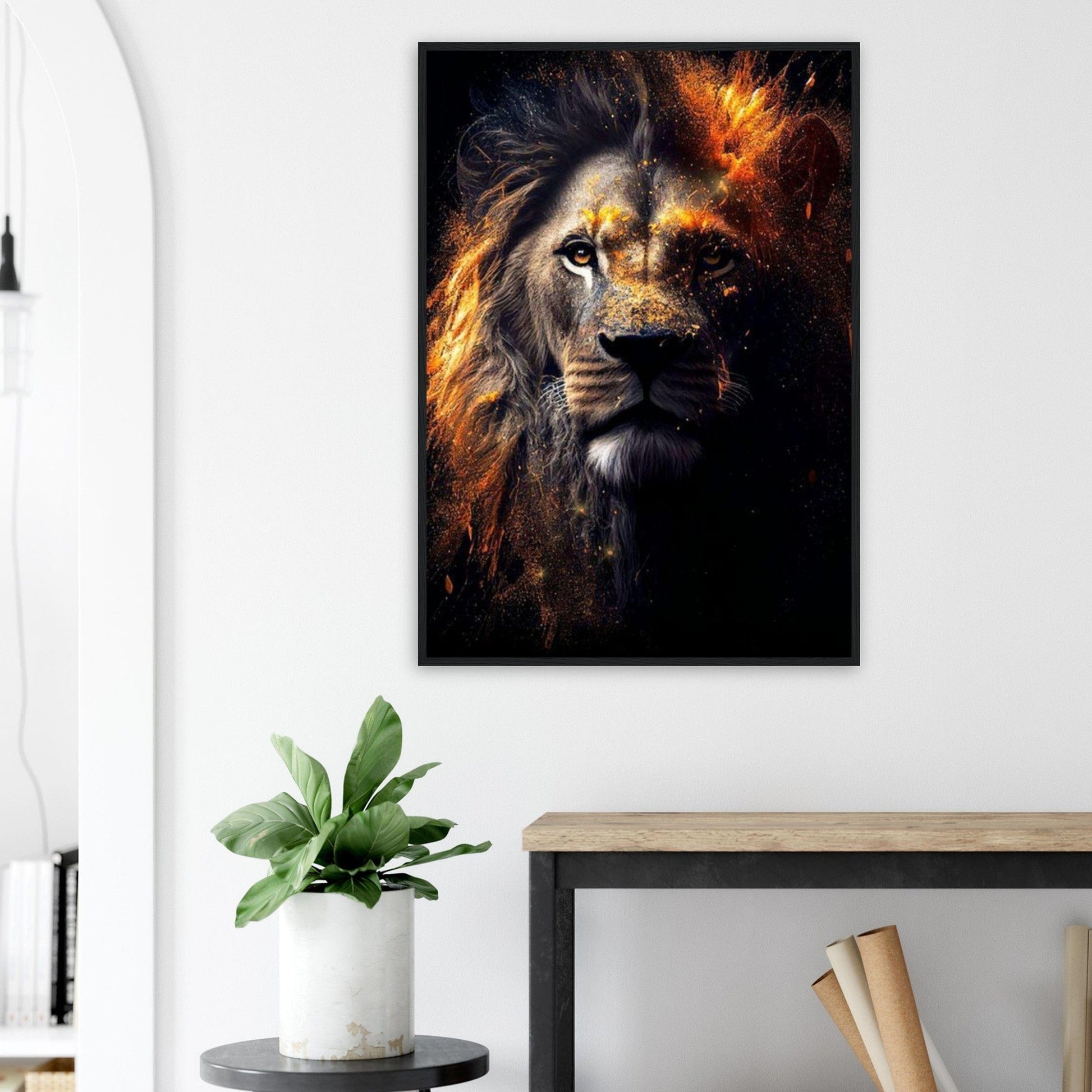 Tableau Lion Coloré