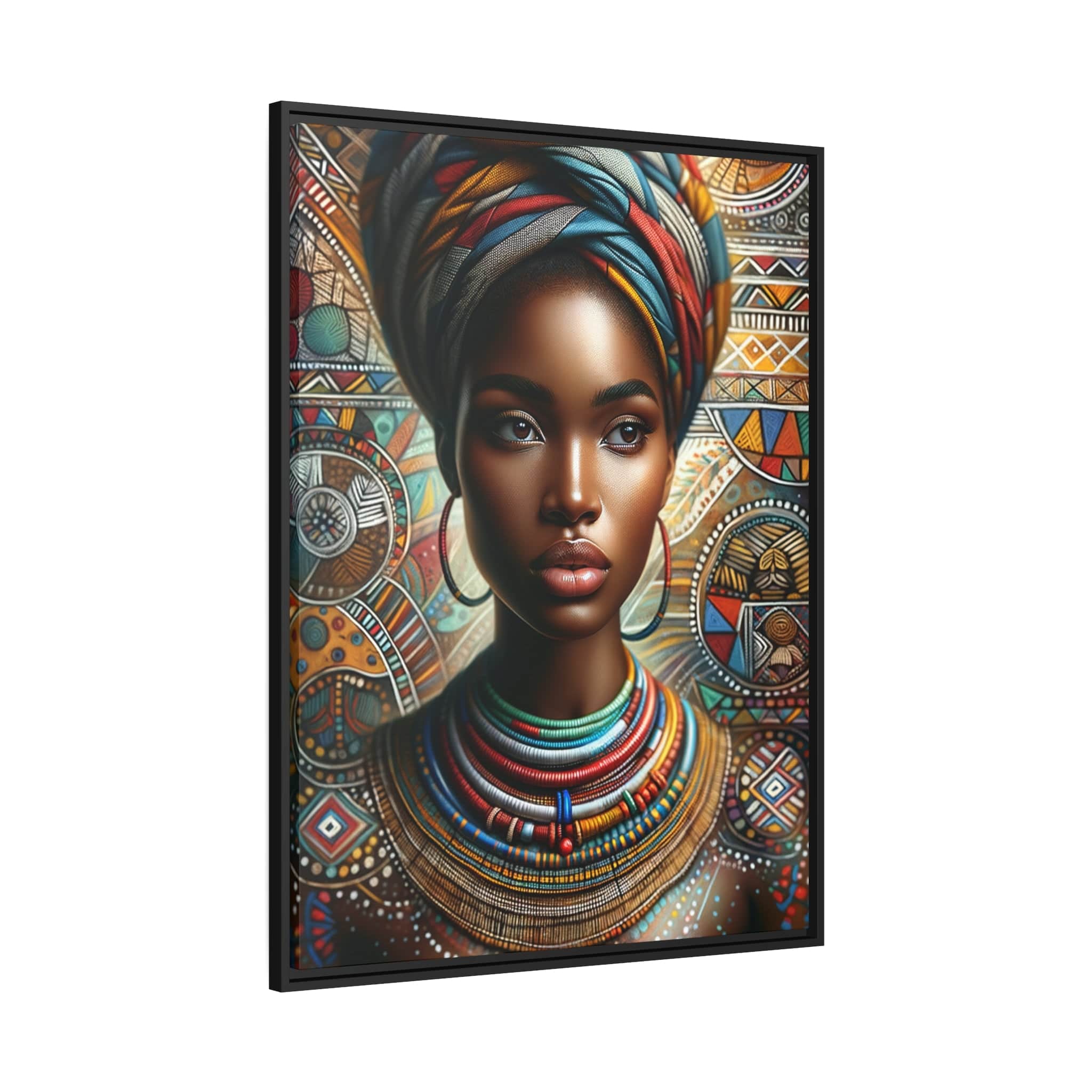 Printify Canvas Tableau "L'éclat de la féminité africaine"