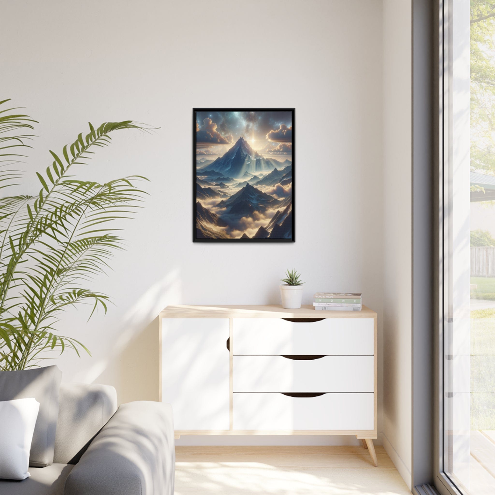 Printify Canvas Tableau "Les sommets majestueux des montagnes : une ode à la grandeur de la nature"