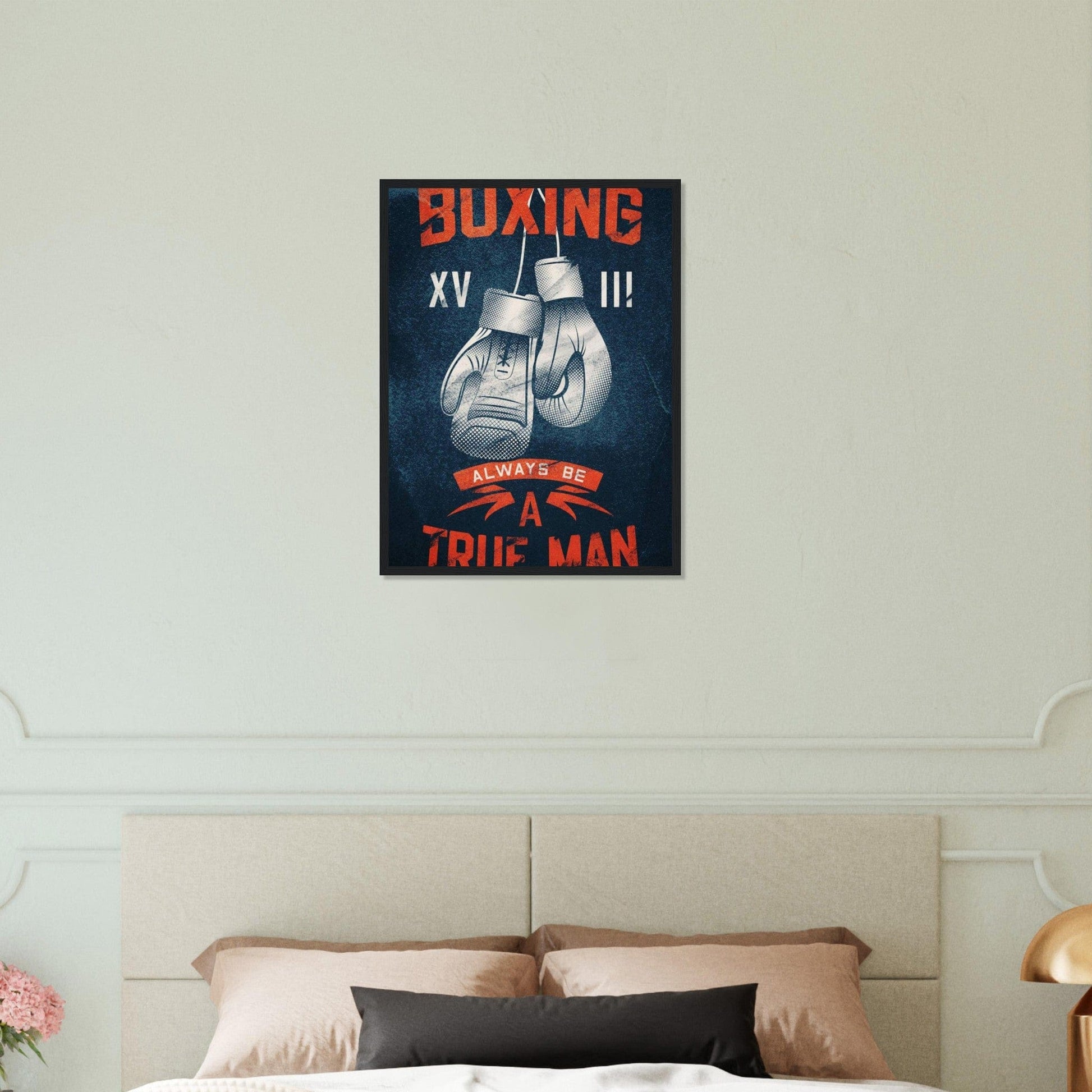 Tableau Boxe Affiche Gants Canvanation