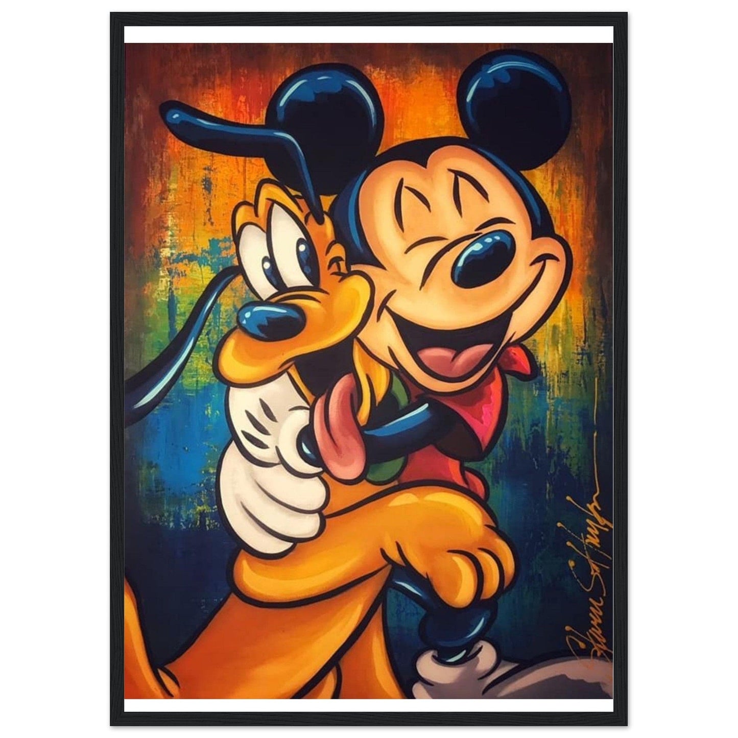 Tableau Mickey et Pluto - Canvanation