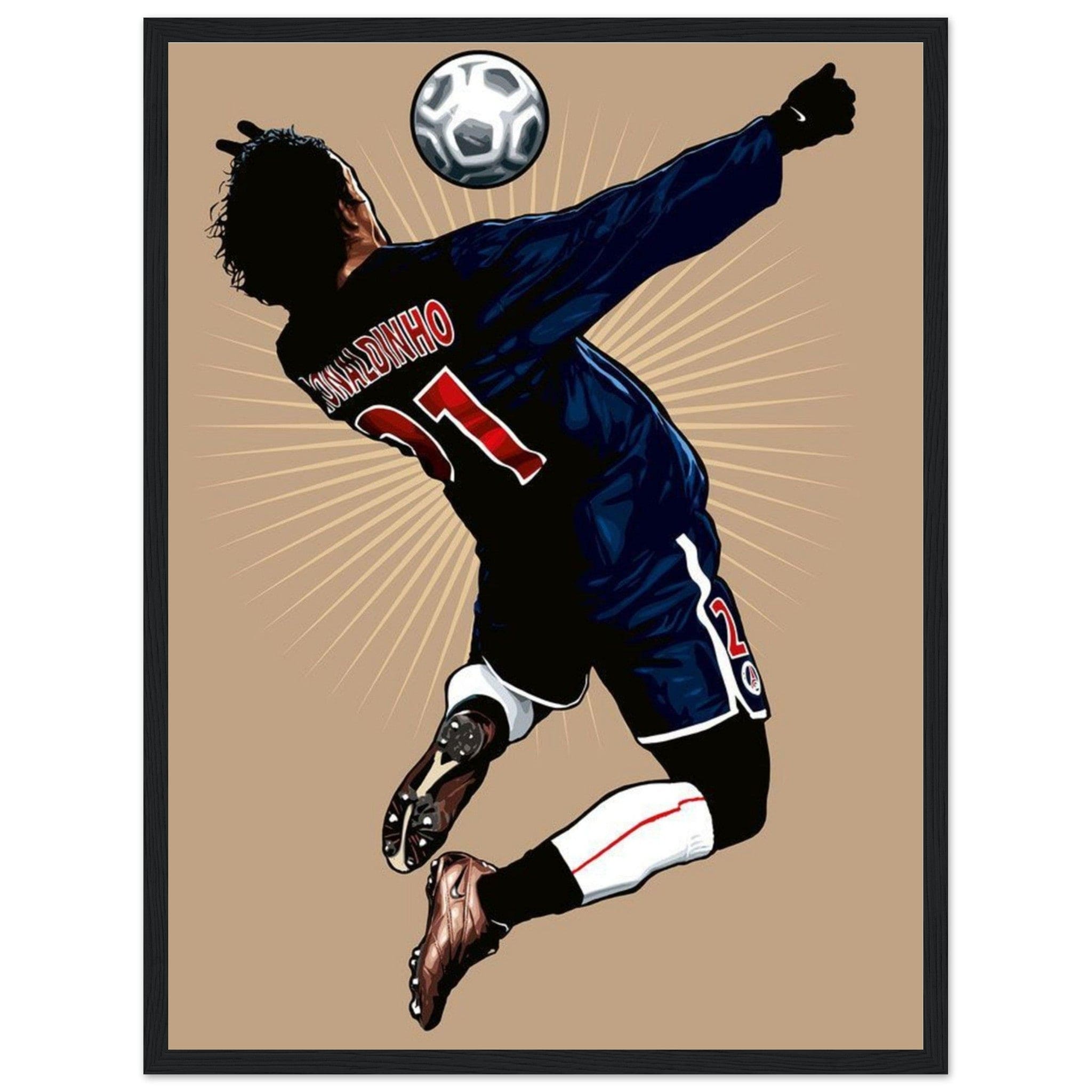 Canvanation Print Material 45x60 cm / 18x24″ Tableau Football Ronaldhino