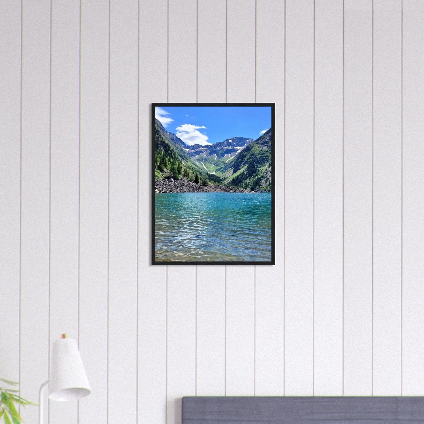 Tableau Montagne Lac Moderne Canvanation