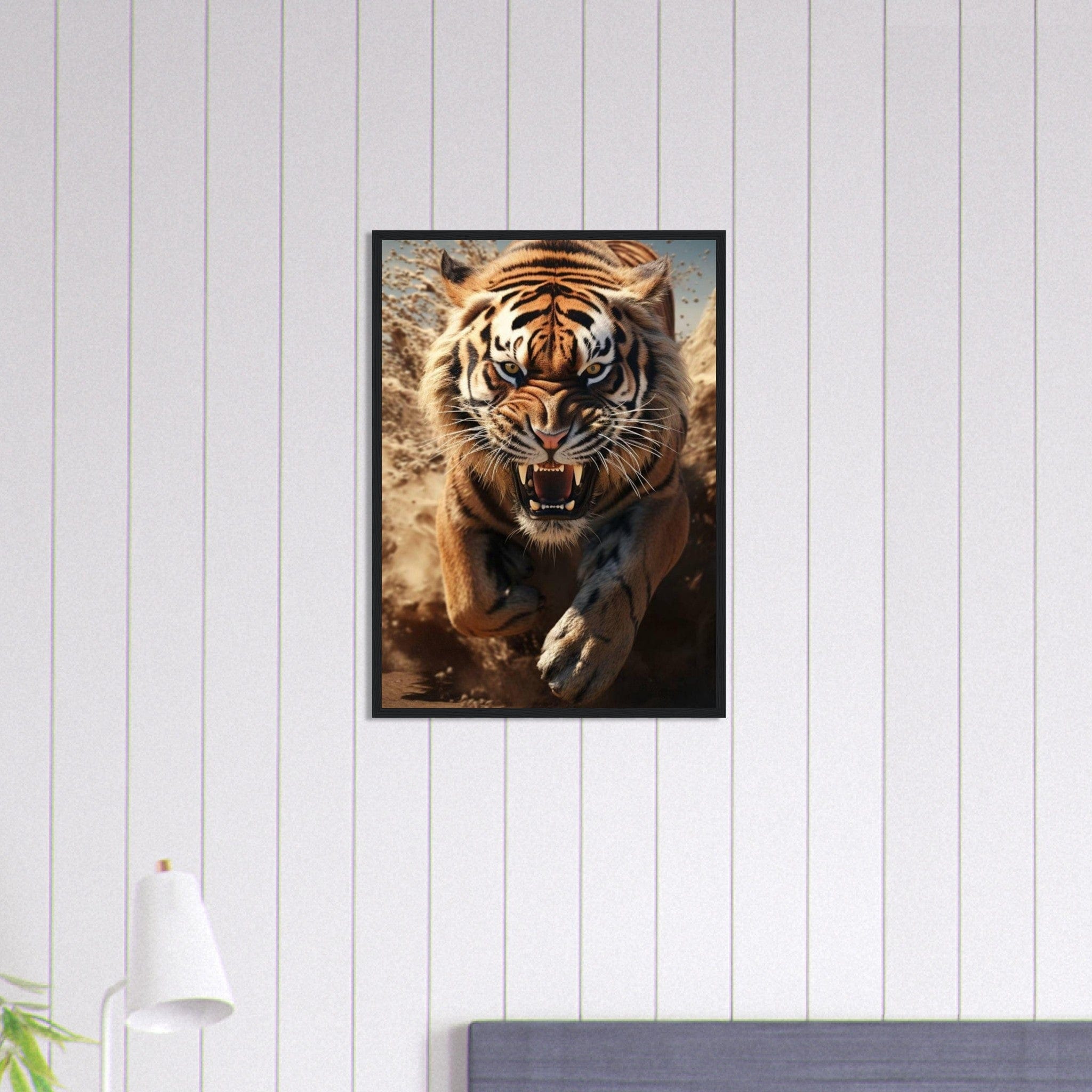 Tableau Tigre Sable Canvanation