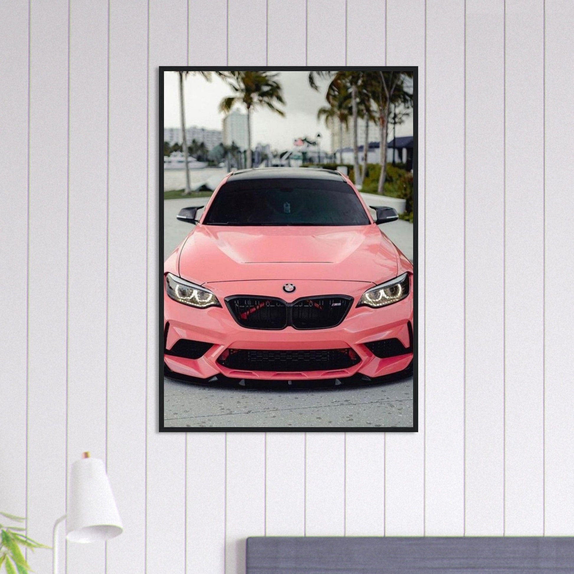 Tableau Voiture Bmw Rose Canvanation