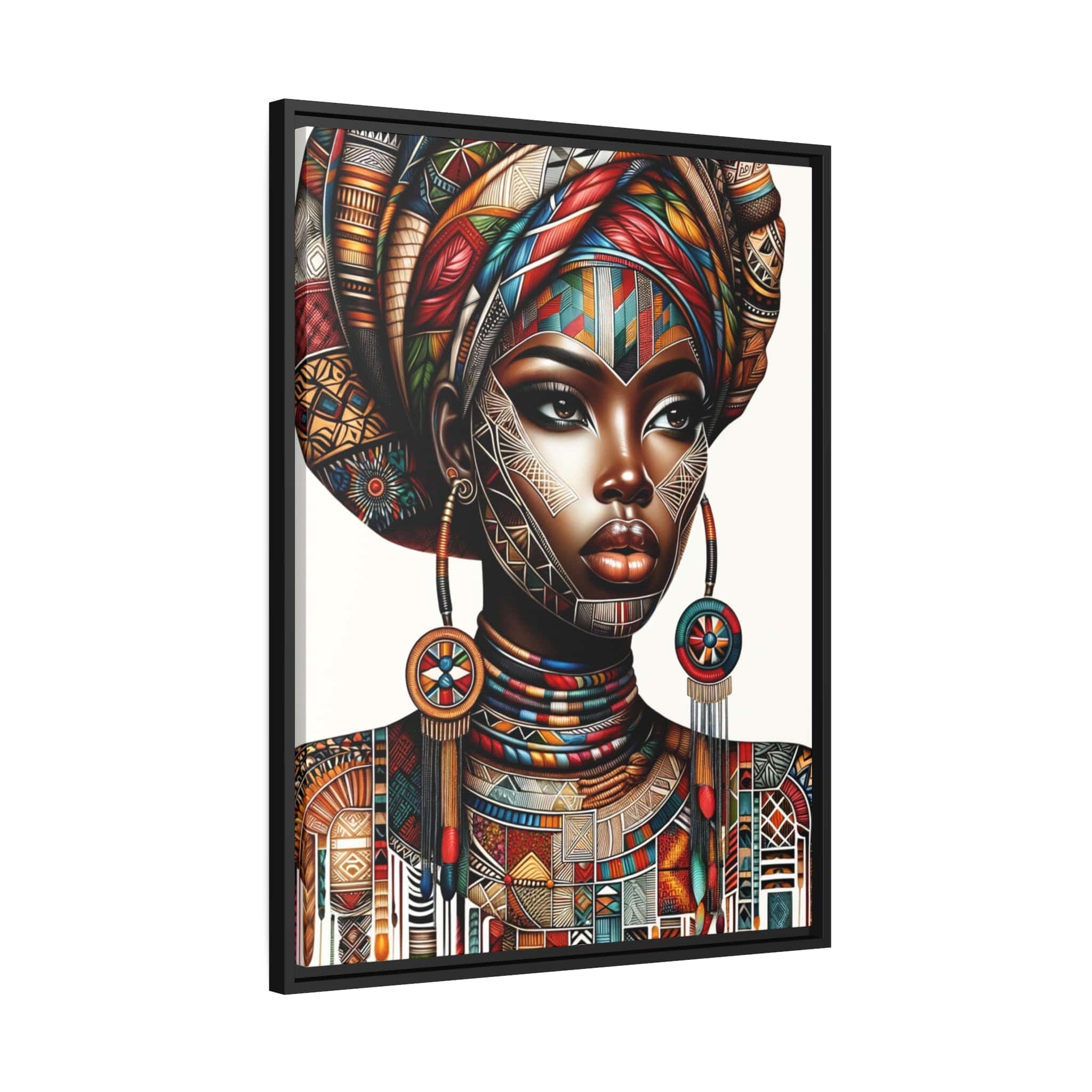 Tableau "La force, la beauté et la grâce : Tableau captivant d'une femme africaine" Canvanation