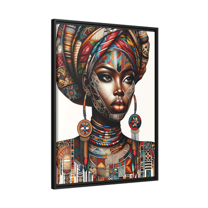 Tableau "La force, la beauté et la grâce : Tableau captivant d'une femme africaine" Canvanation