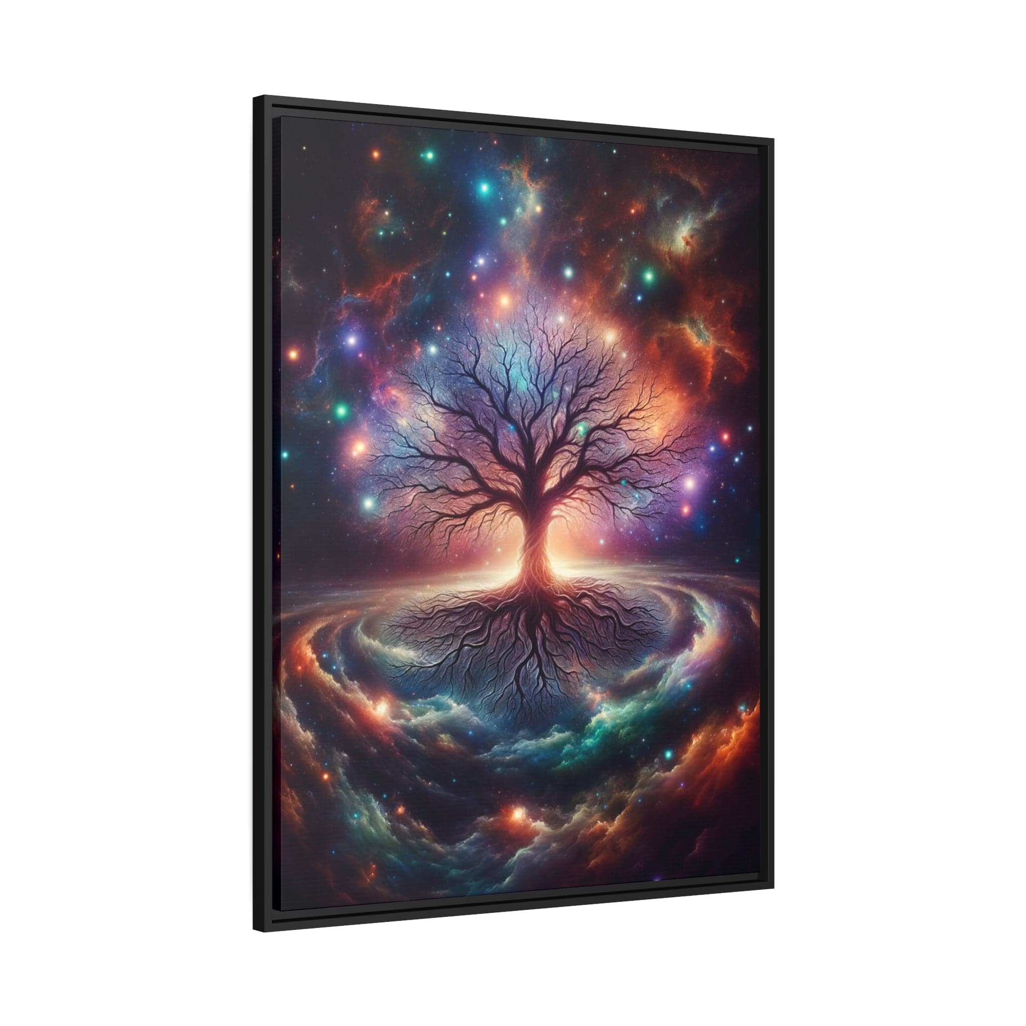 Printify Canvas Tableau Arbre De Vie La Danse Des Couleurs