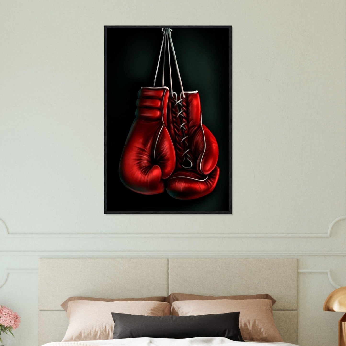 Tableau Boxe Gants Dessin Canvanation