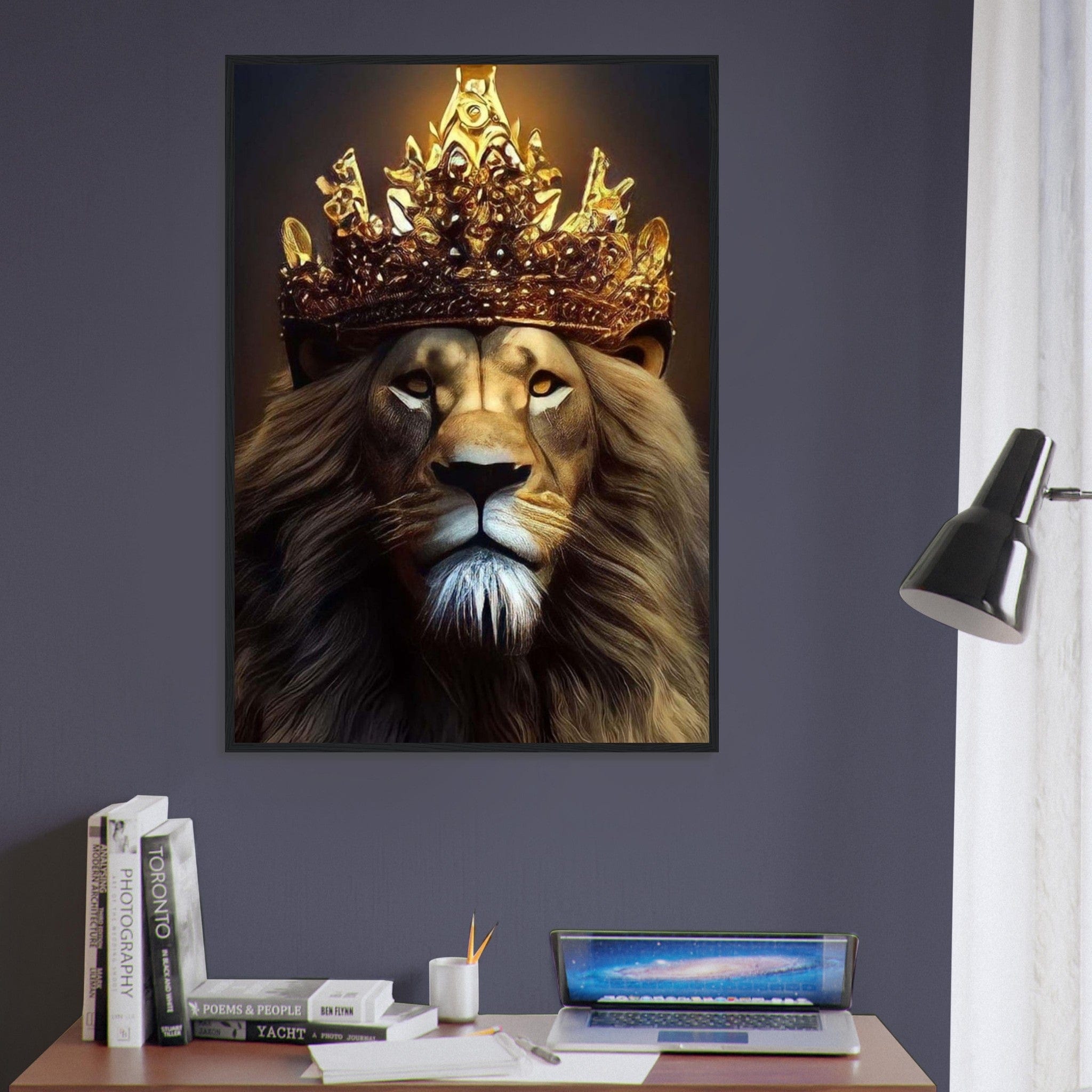 Canvanation Print Material Tableau Lion Abstrait