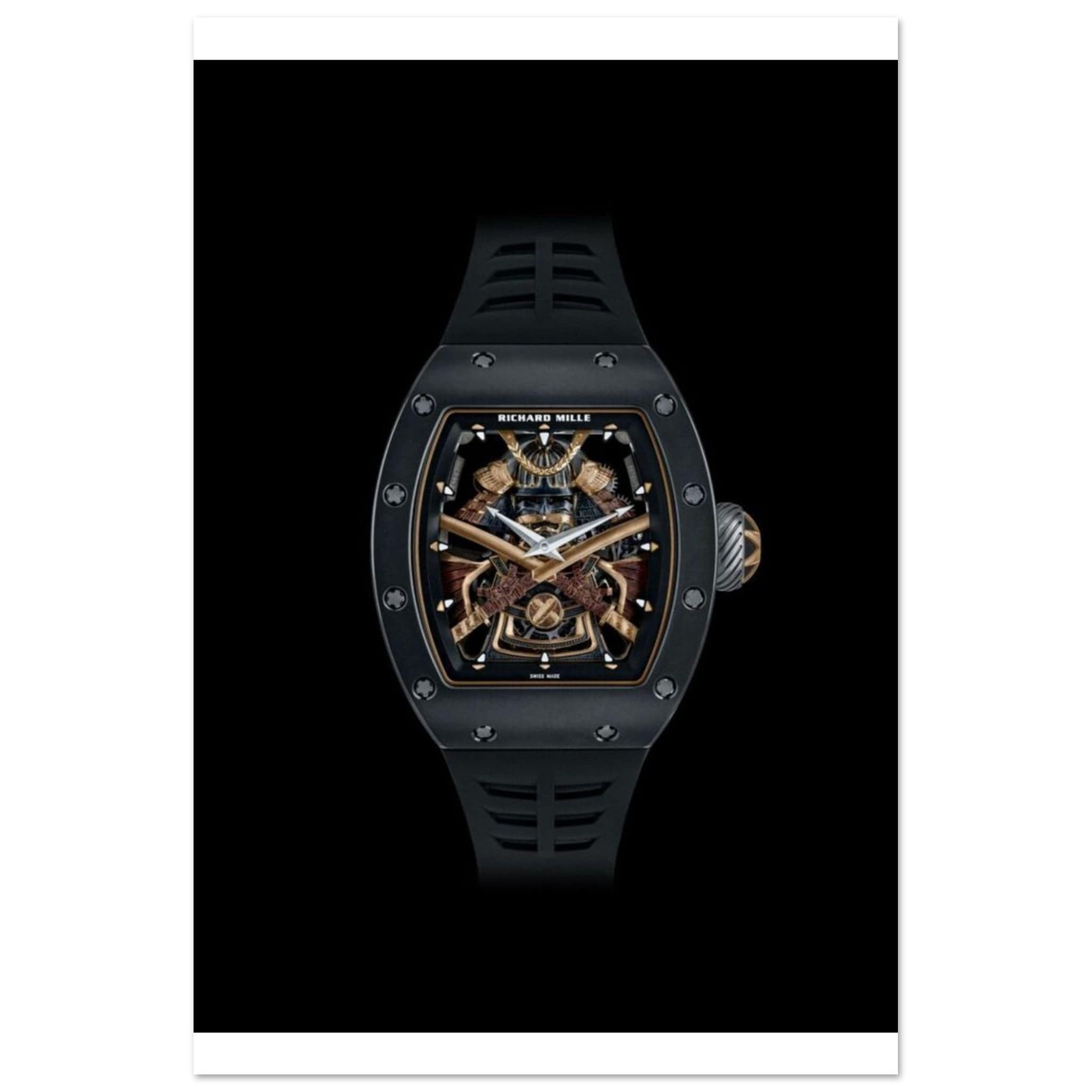 Poster Richard Mille Montre Or Médiéval Canvanation