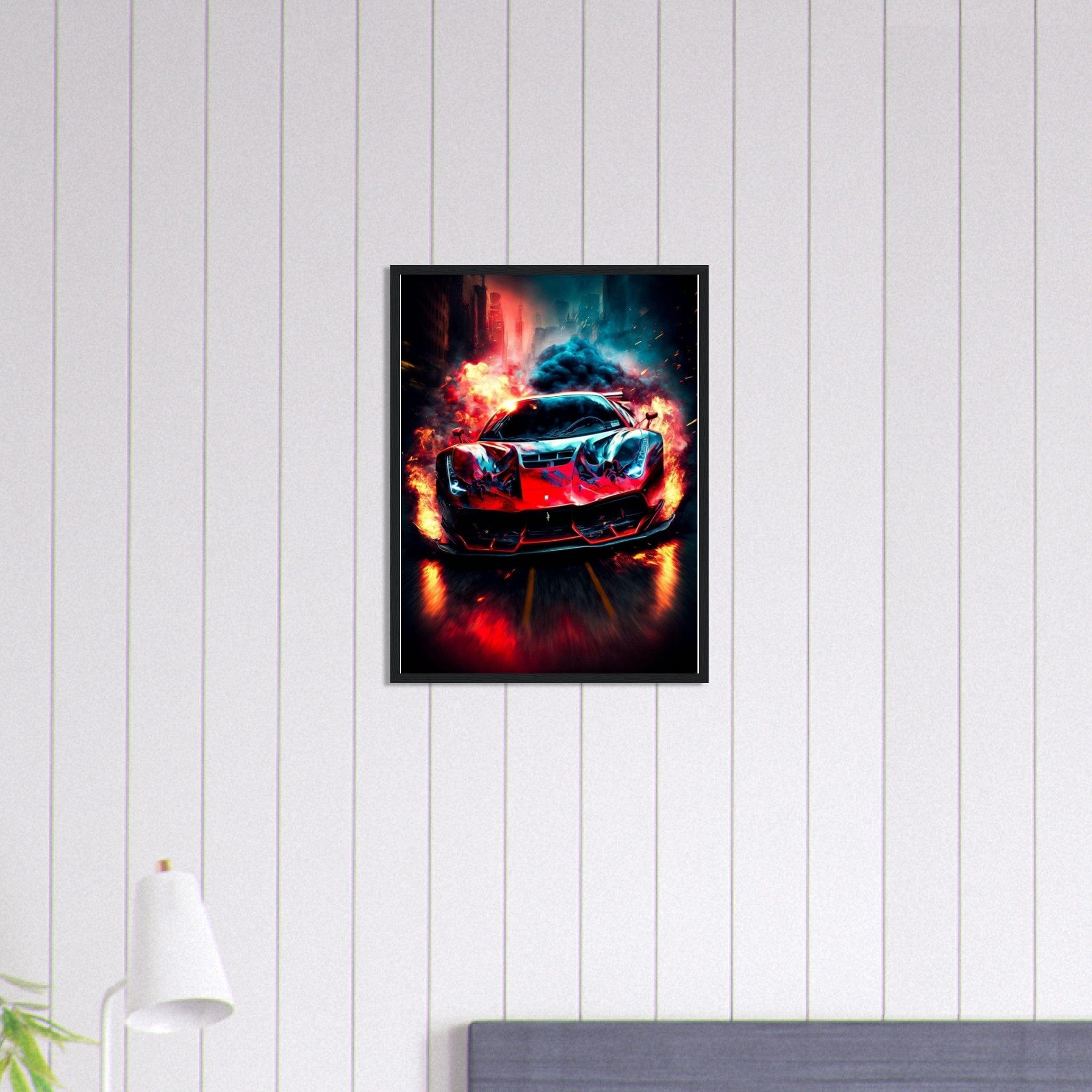 Canvanation Print Material 45x60 cm / 18x24″ Tableau Voiture Ferrari Tributo Sp