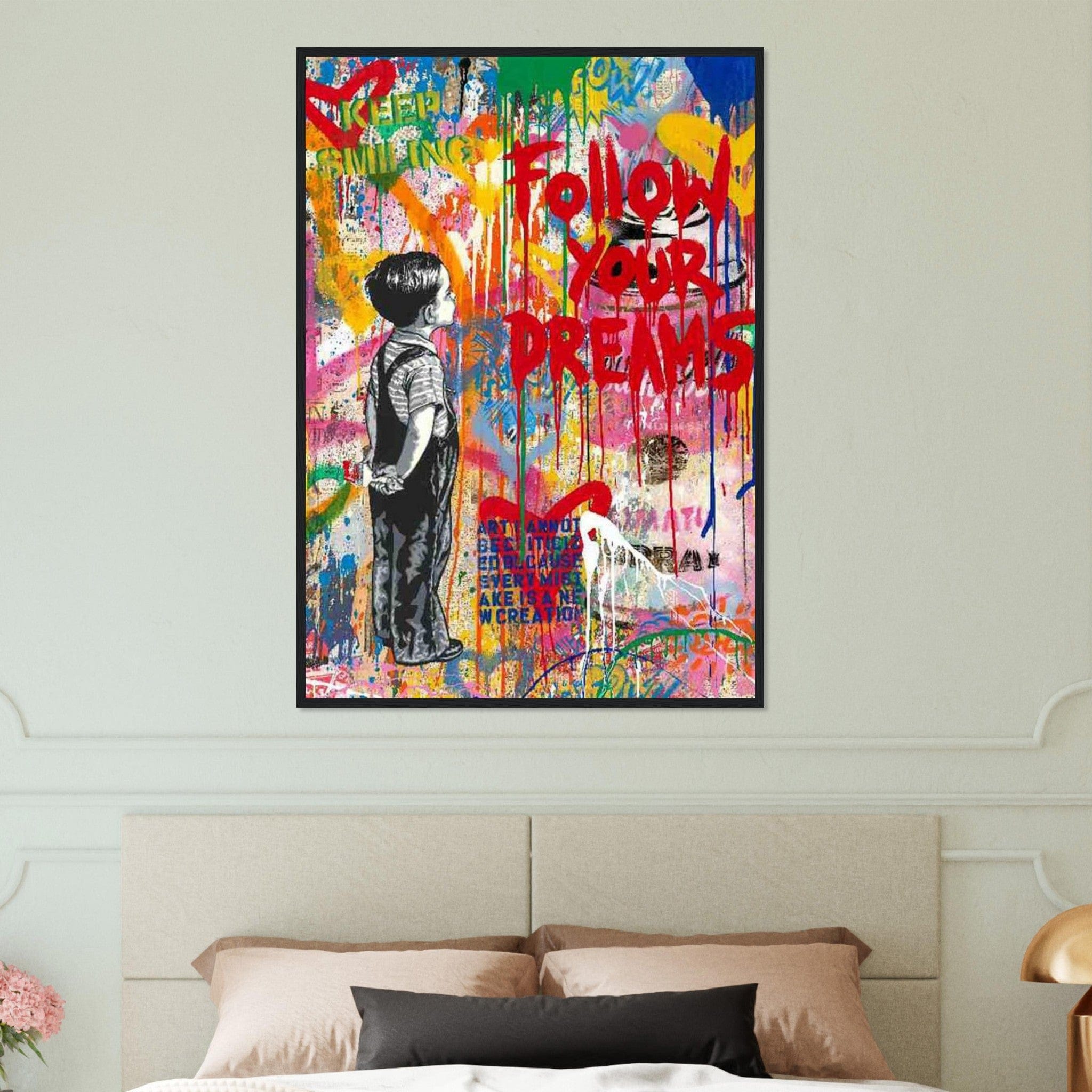 Canvanation Print Material Tableau Street Art Follow Your Dream