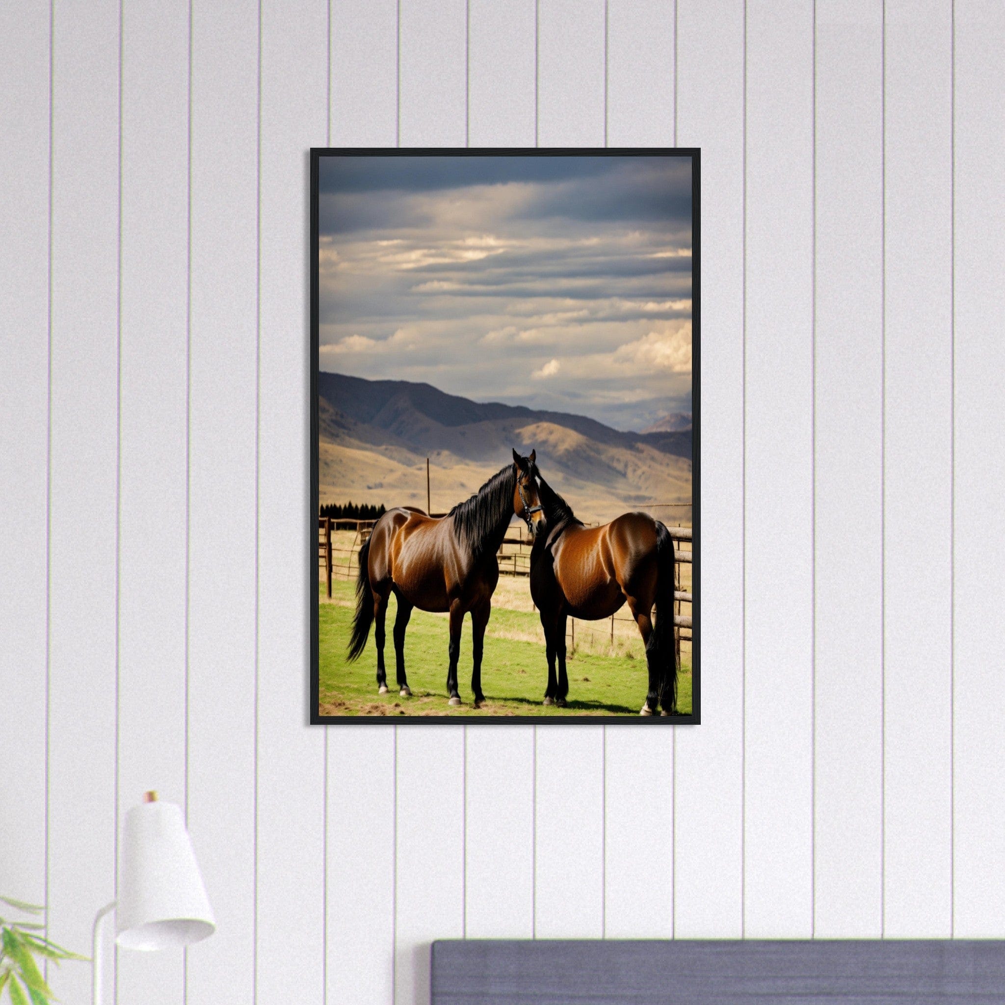 Canvanation Print Material 60x90 cm / 24x36″ Tableau Cheval Cavalier des Vents