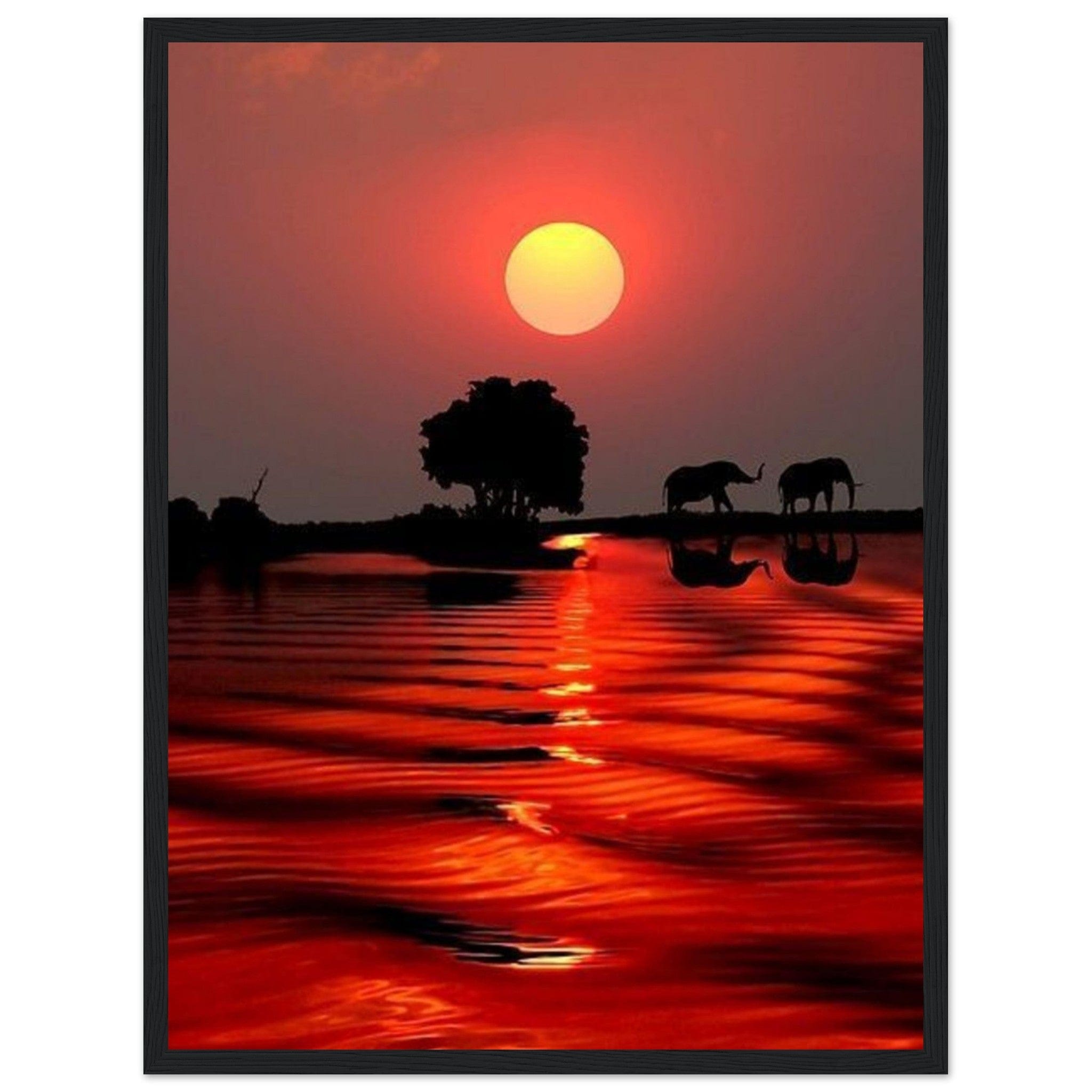 Coucher De Soleil Tableau - Canvanation