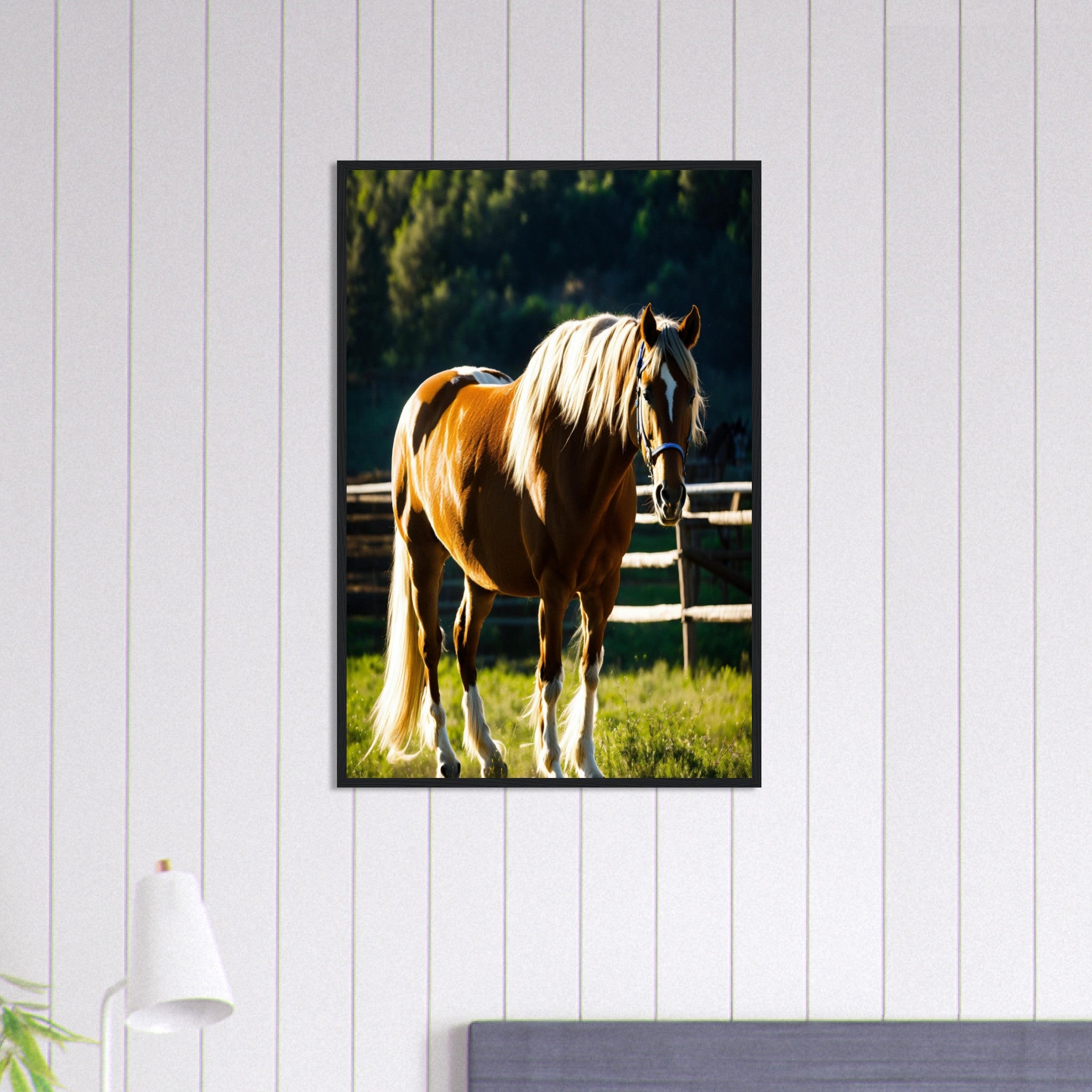 Canvanation Print Material 60x90 cm / 24x36″ Tableau Cheval L'Esprit des Plaines