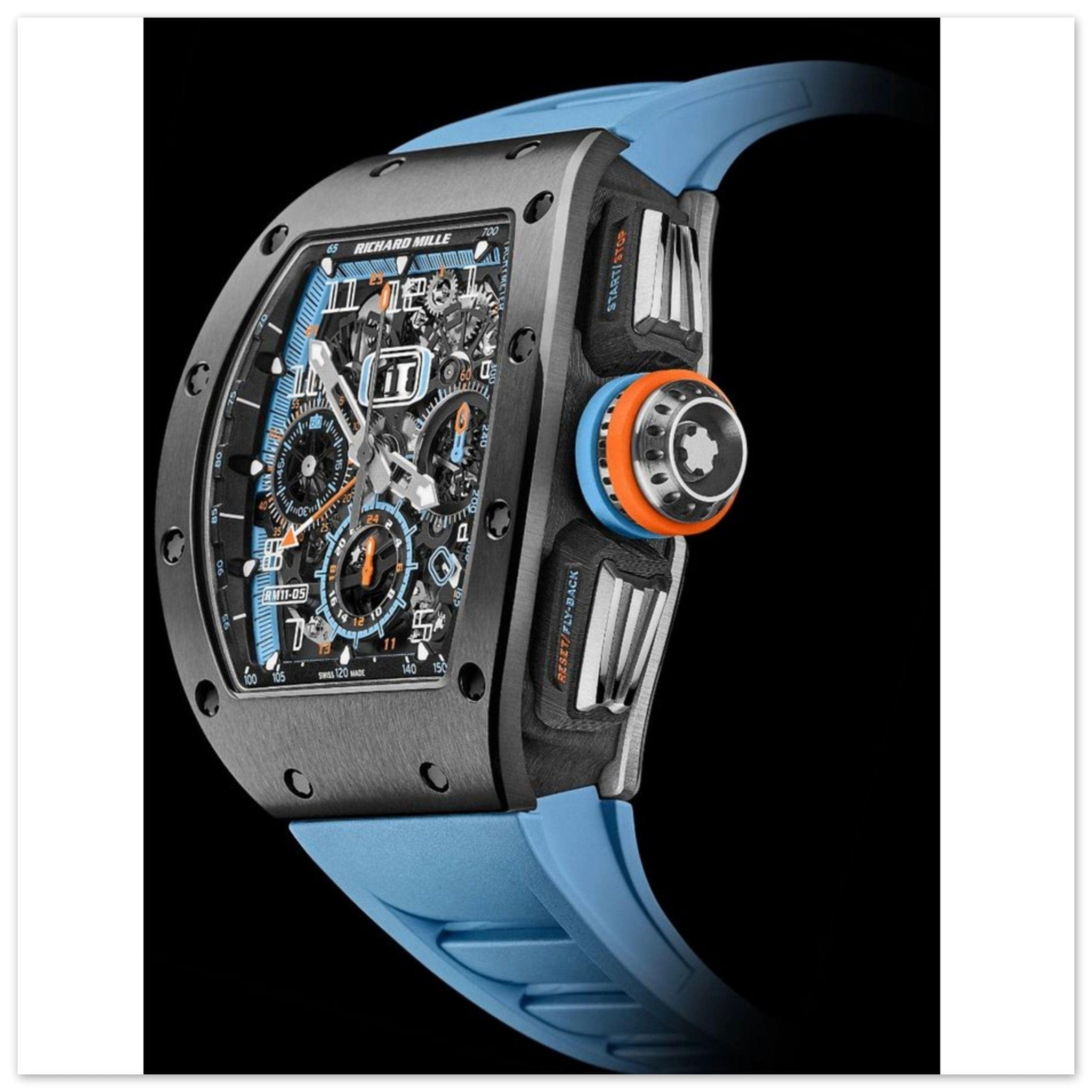 Canvanation Print Material 50x50 cm / 20x20″ Poster Richard Mille Montre Bracelet Bleu