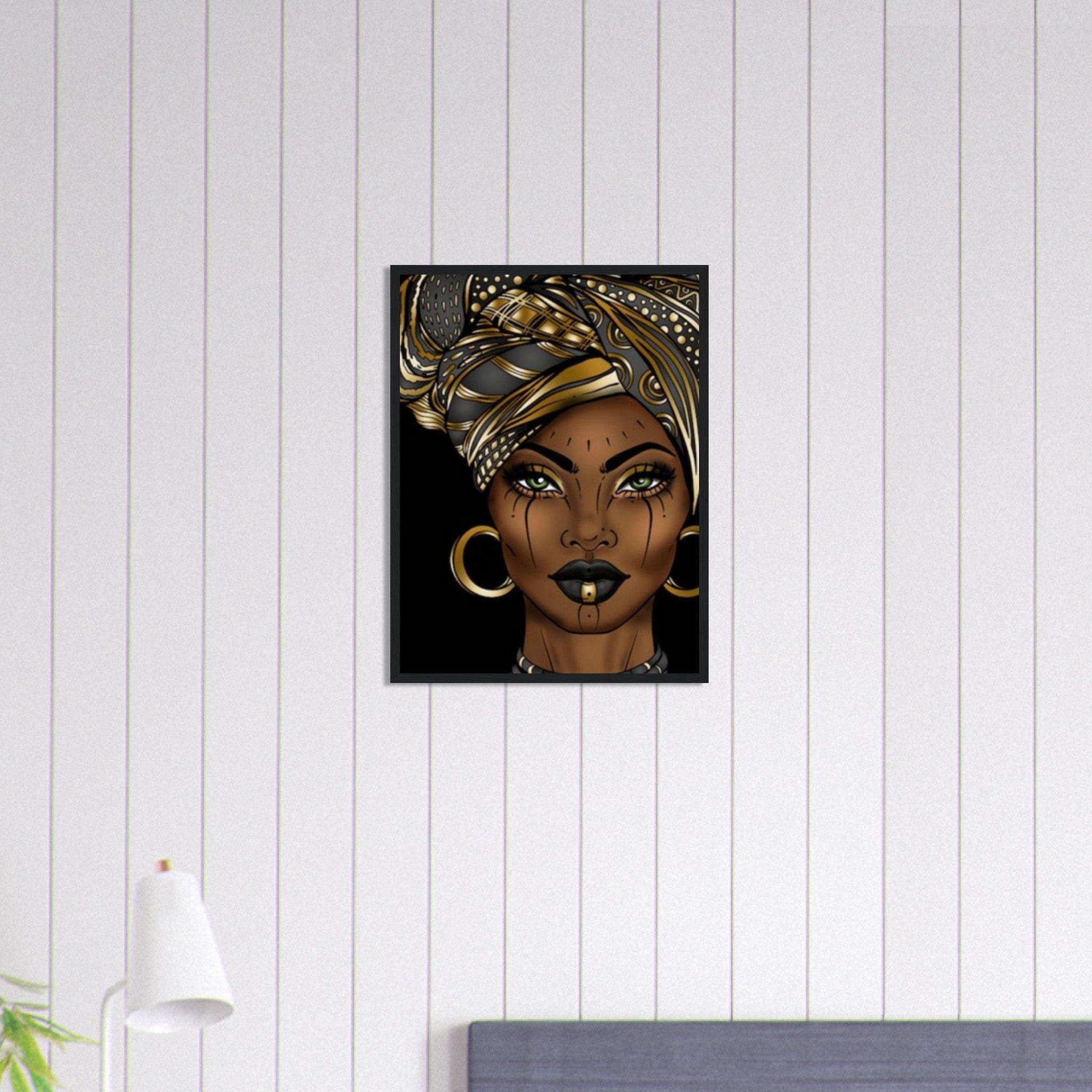 Canvanation Print Material Portrait Africaine Peinture