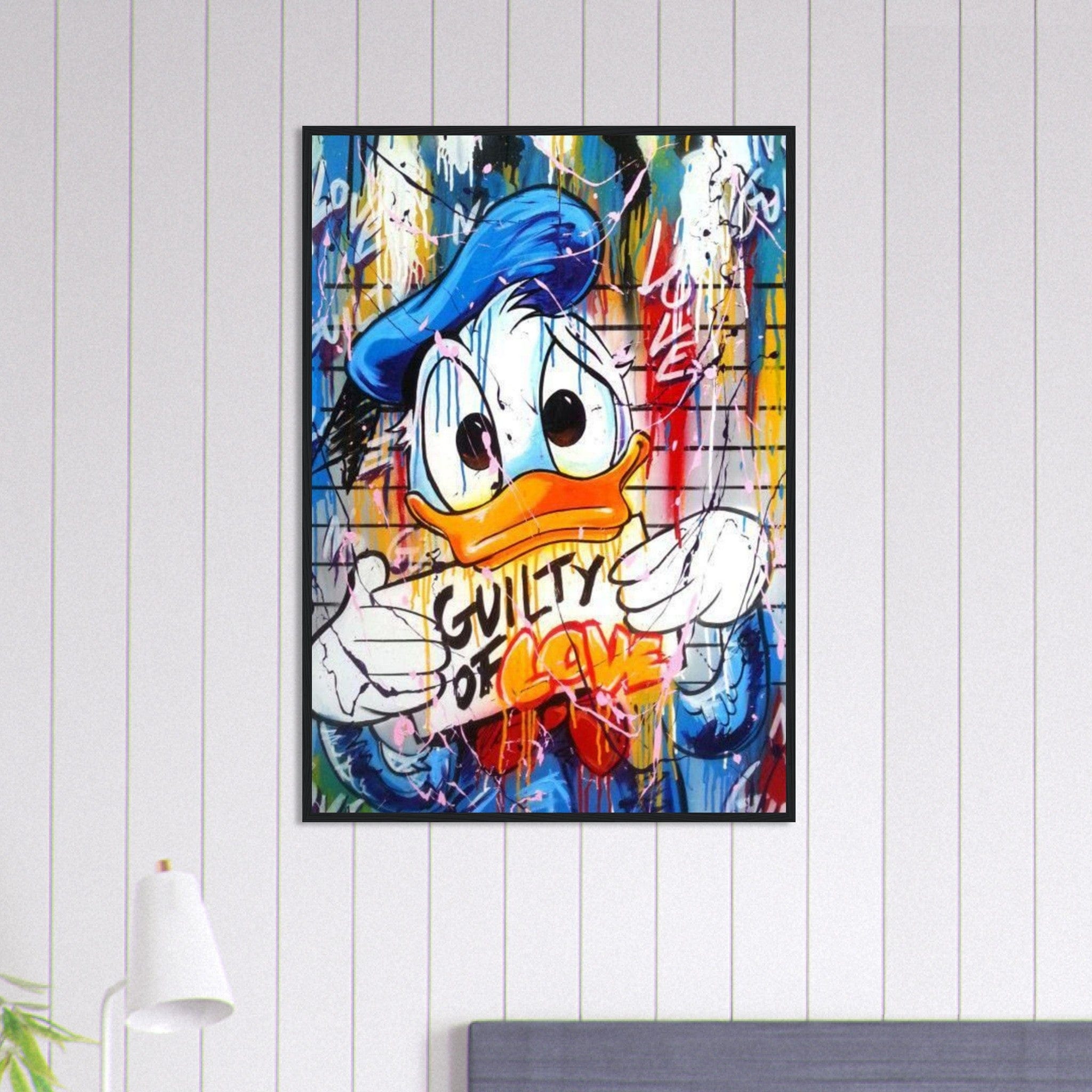 Canvanation Print Material 70x100 cm / 28x40″ Tableau Street Art Donald Duck