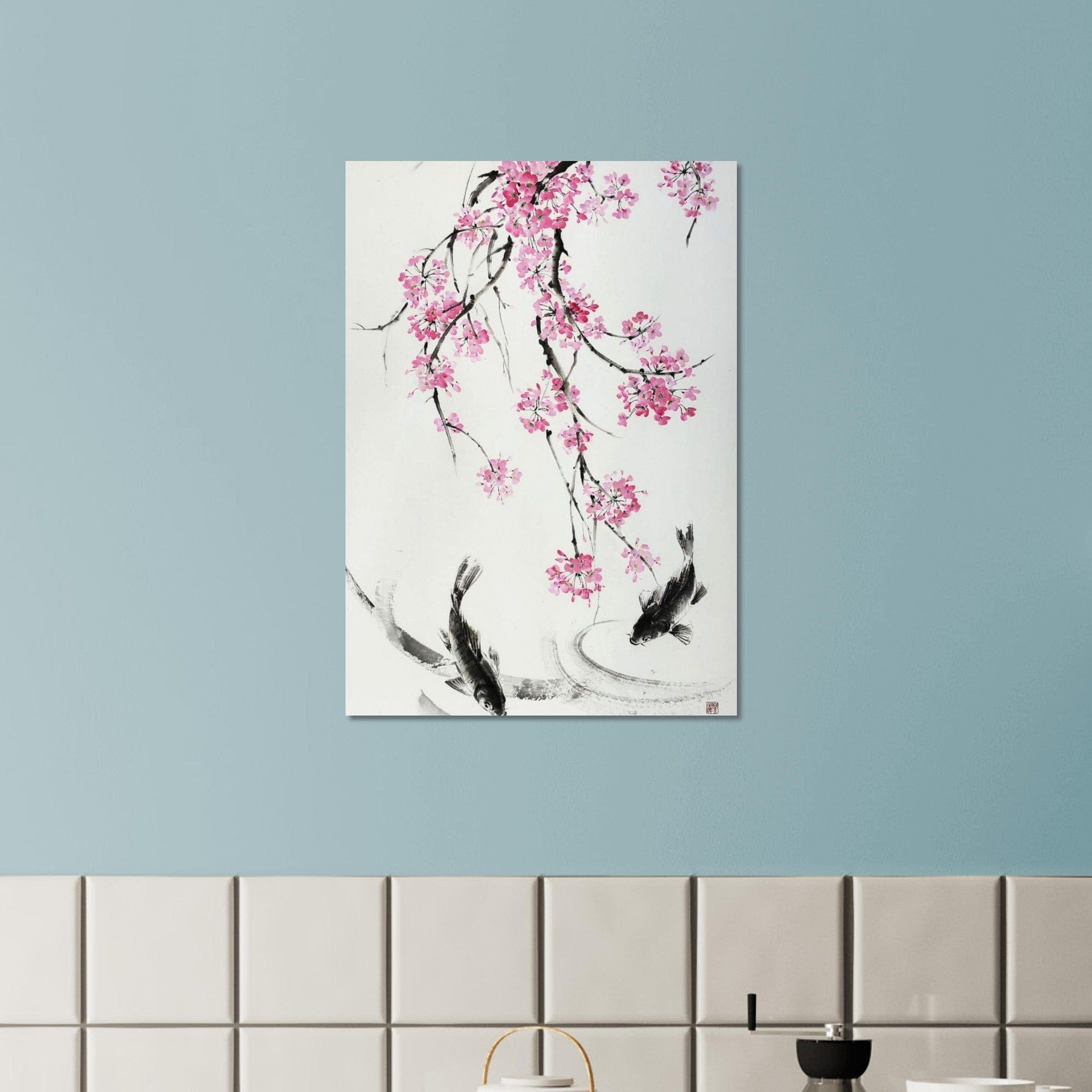 Gelato Print Material Paysage Chinois Peinture