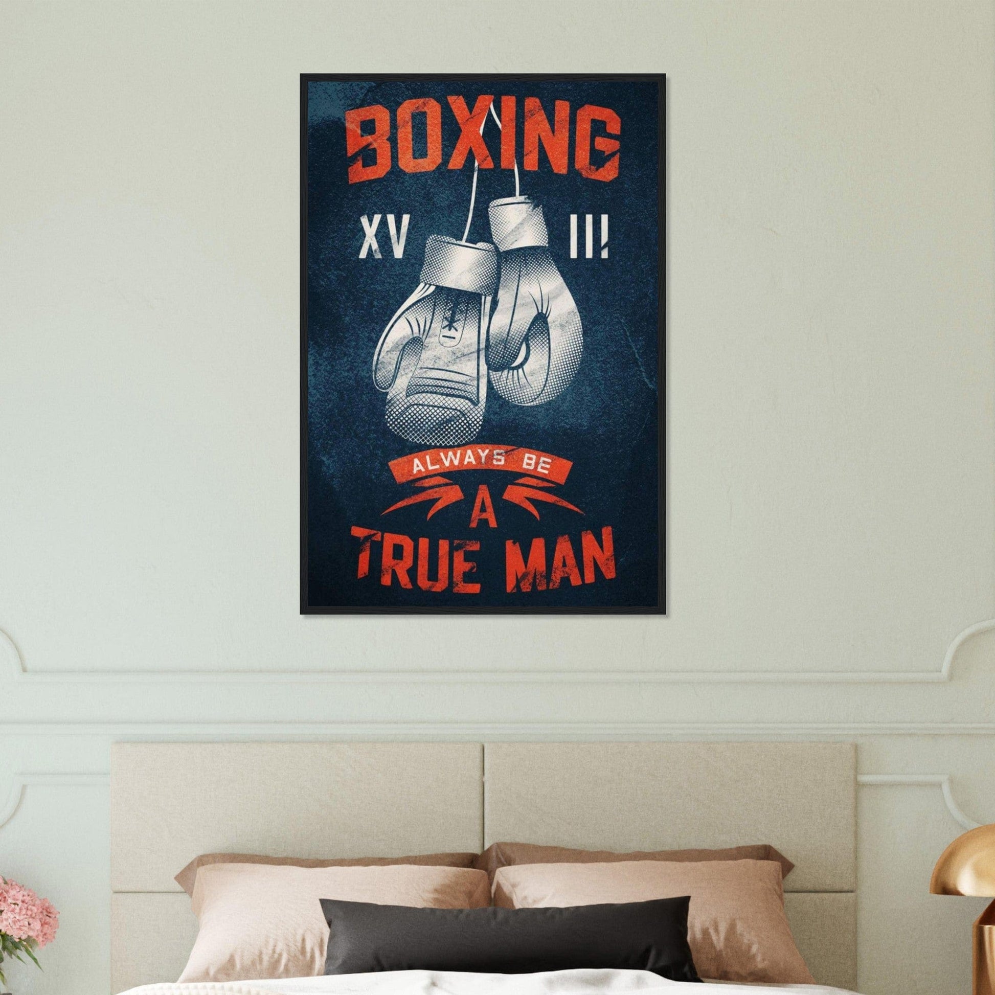 Tableau Boxe Affiche Gants Canvanation