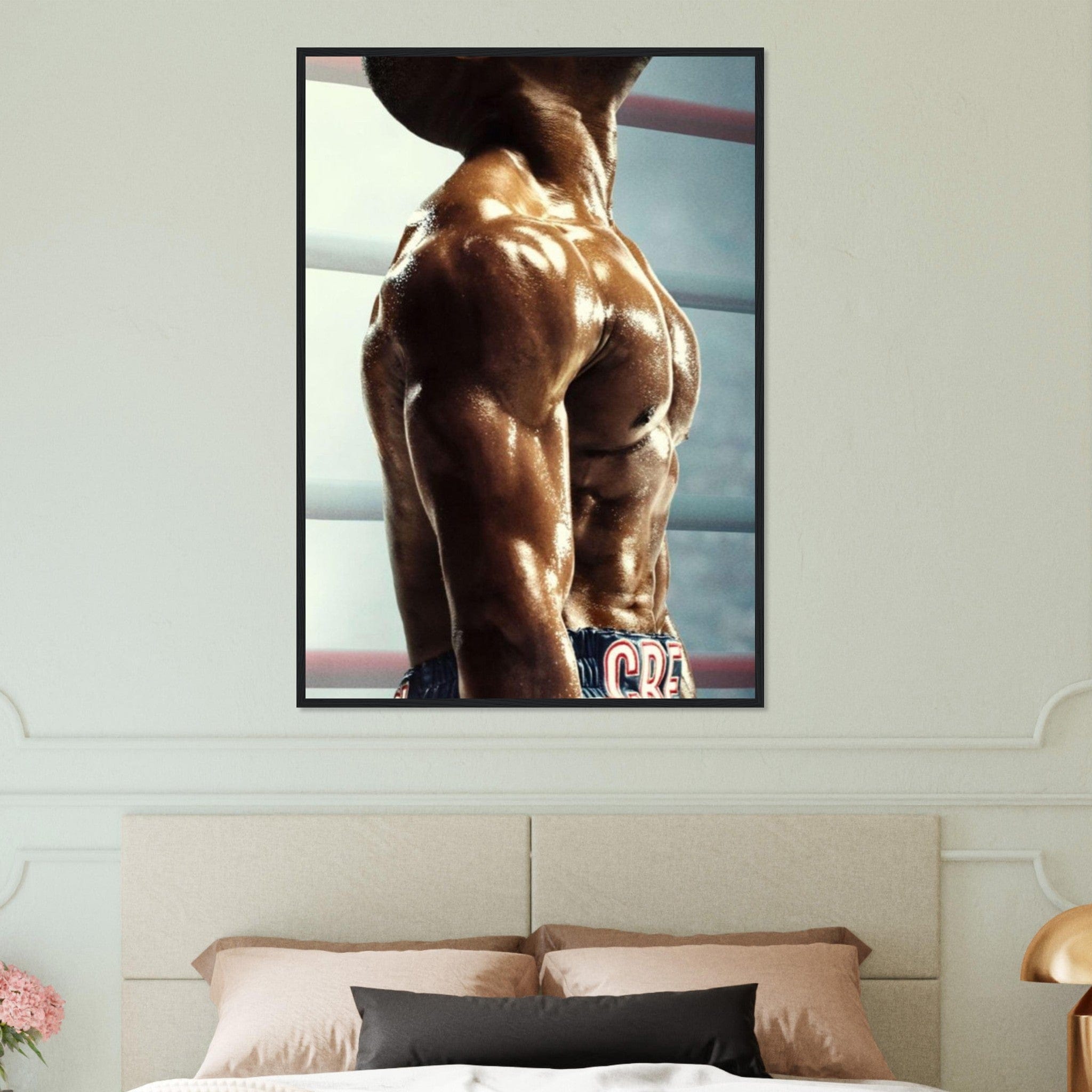 Canvanation Print Material 70x100 cm / 28x40″ Tableau avec le torse d'un boxeur