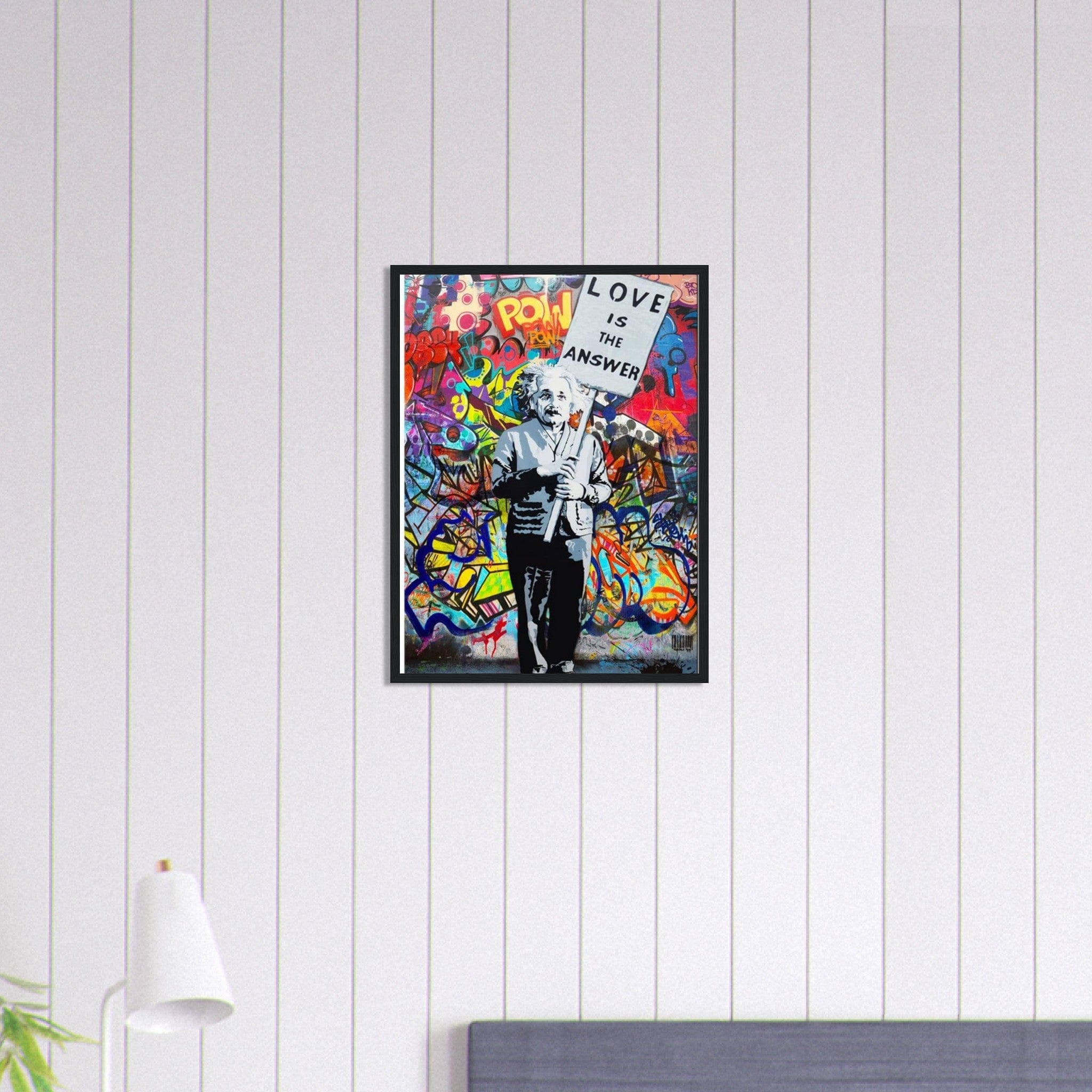 Canvanation Print Material 45x60 cm / 18x24″ Tableau Street Art Einstein