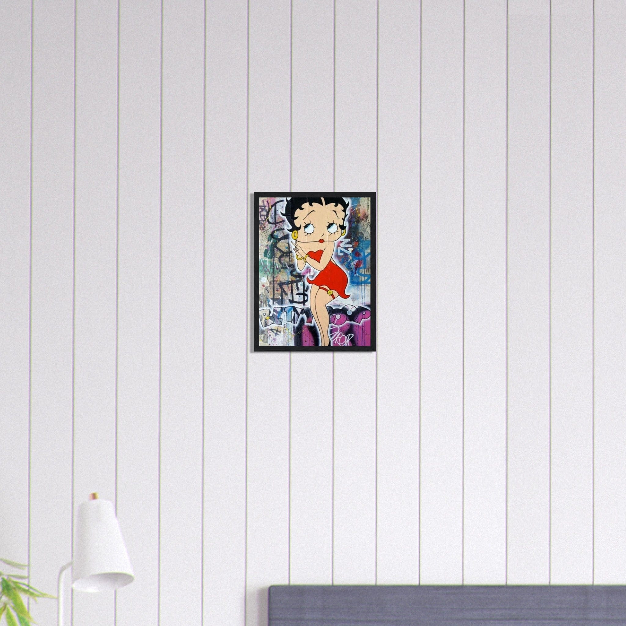 Canvanation Print Material 30x40 cm / 12x16″ Tableau Betty Boop Graffiti