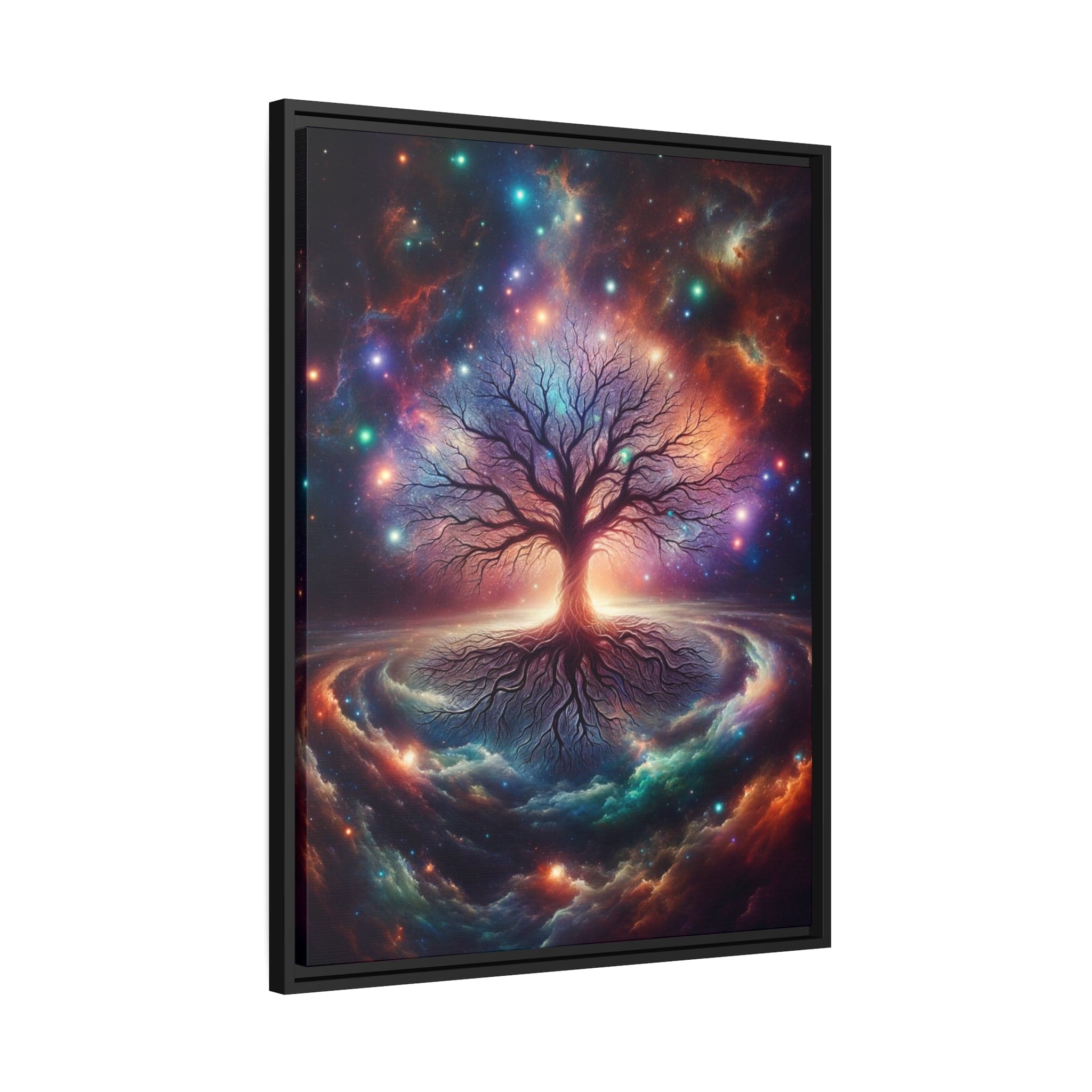 Printify Canvas Tableau Arbre De Vie La Danse Des Couleurs