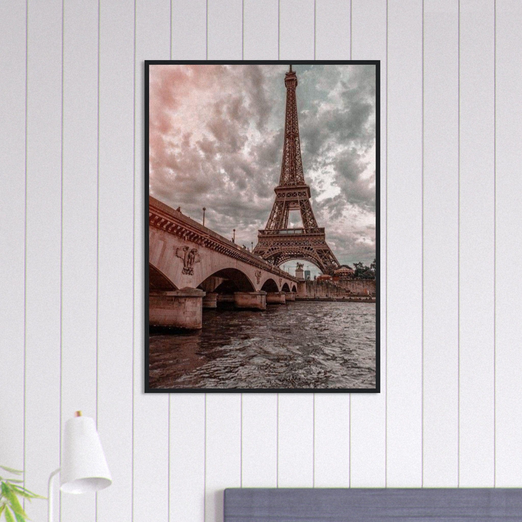 Canvanation Print Material 70x100 cm / 28x40″ Tableau Paris Pont De La Tour Eiffel