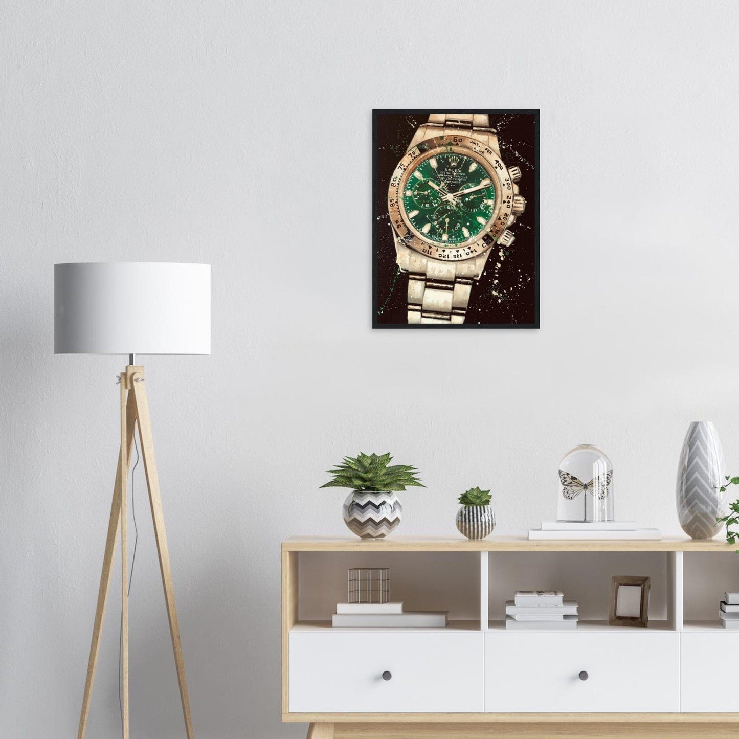 Tableau Marque De Luxe Rolex Green Canvanation